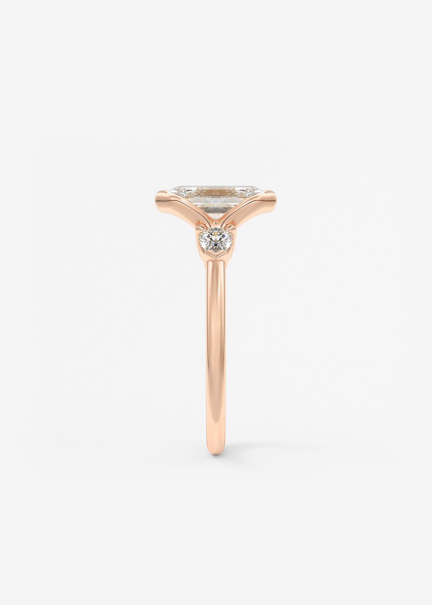 Oval Solitaire With Raised Basket Gallery Lab Grown Diamond Engagement Ring