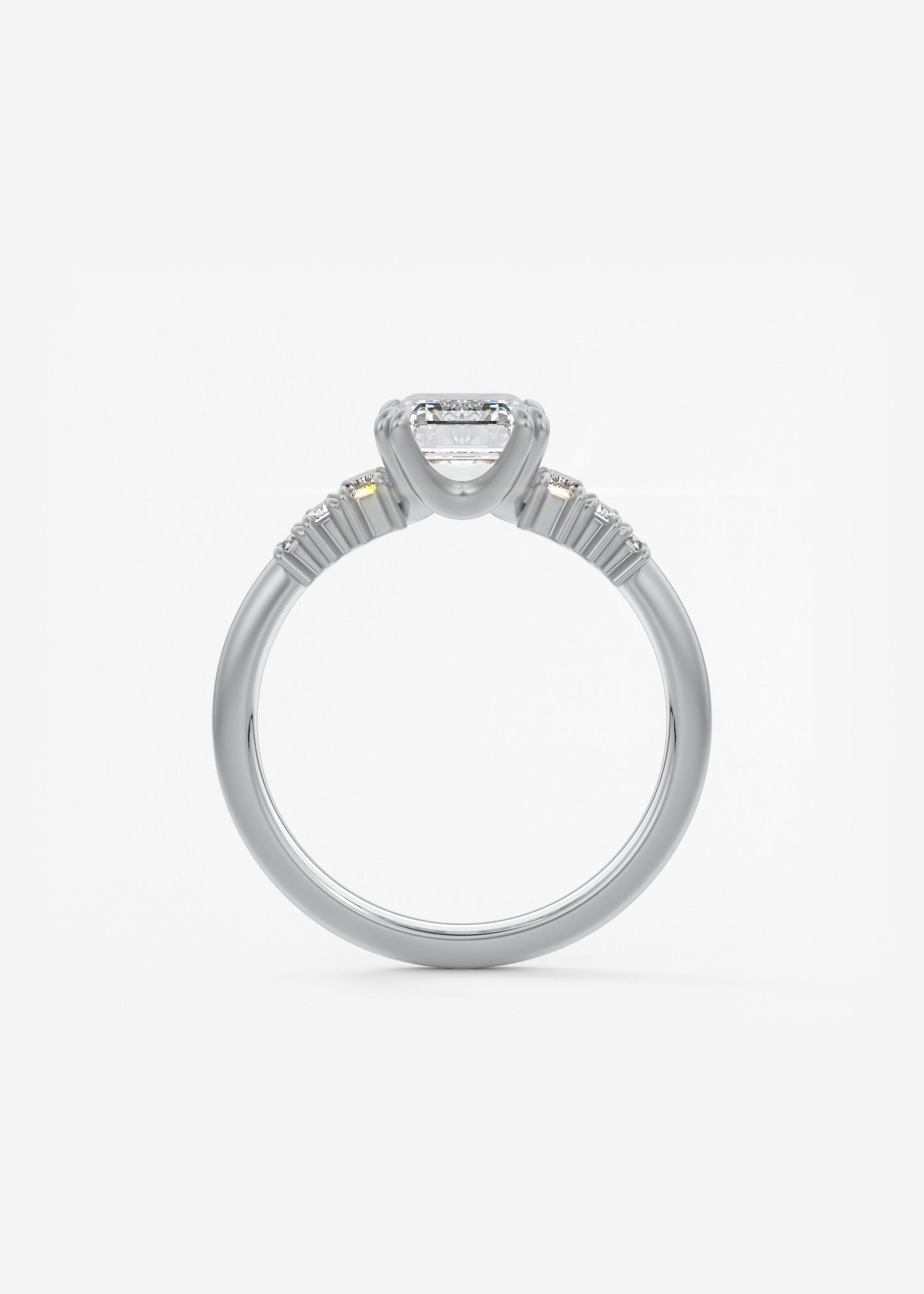 Oval Solitaire With Raised Basket Gallery Lab Grown Diamond Engagement Ring