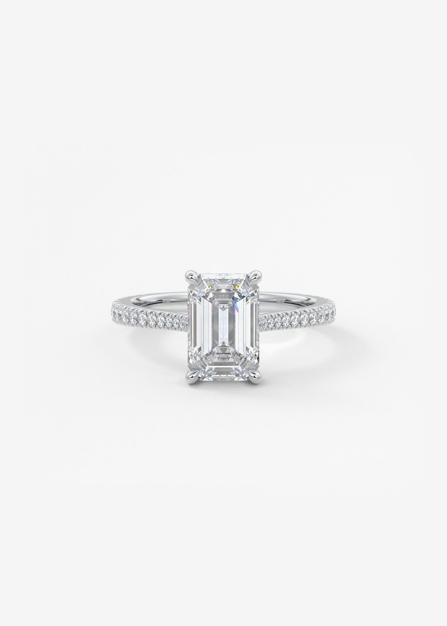 Oval Solitaire With Raised Basket Gallery Lab Grown Diamond Engagement Ring