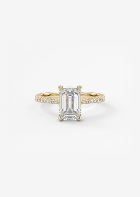 Oval Solitaire With Raised Basket Gallery Lab Grown Diamond Engagement Ring