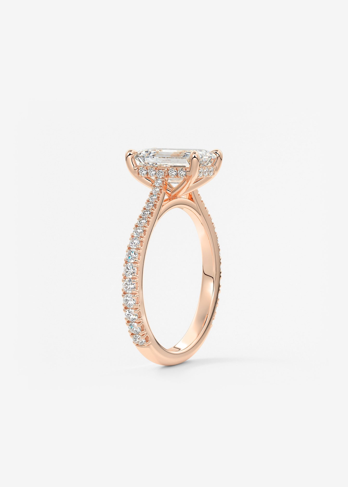 Oval Solitaire With Raised Basket Gallery Lab Grown Diamond Engagement Ring