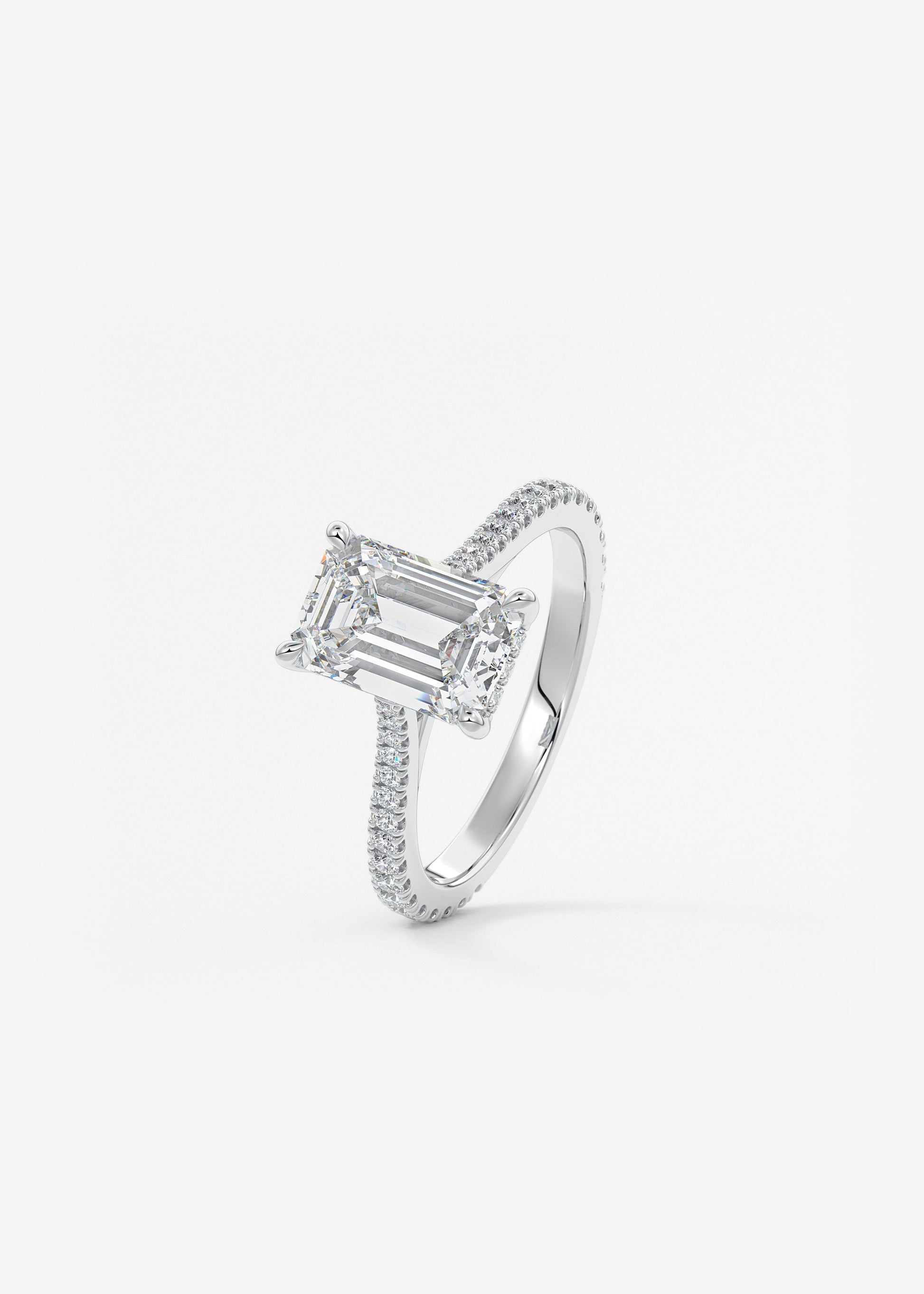 Oval Solitaire With Raised Basket Gallery Lab Grown Diamond Engagement Ring
