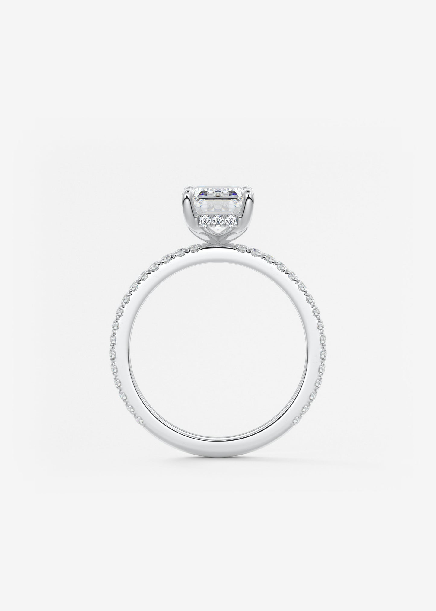 Oval Solitaire With Raised Basket Gallery Lab Grown Diamond Engagement Ring