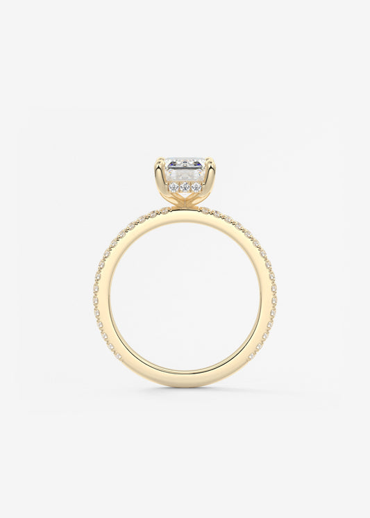 Oval Solitaire With Raised Basket Gallery Lab Grown Diamond Engagement Ring