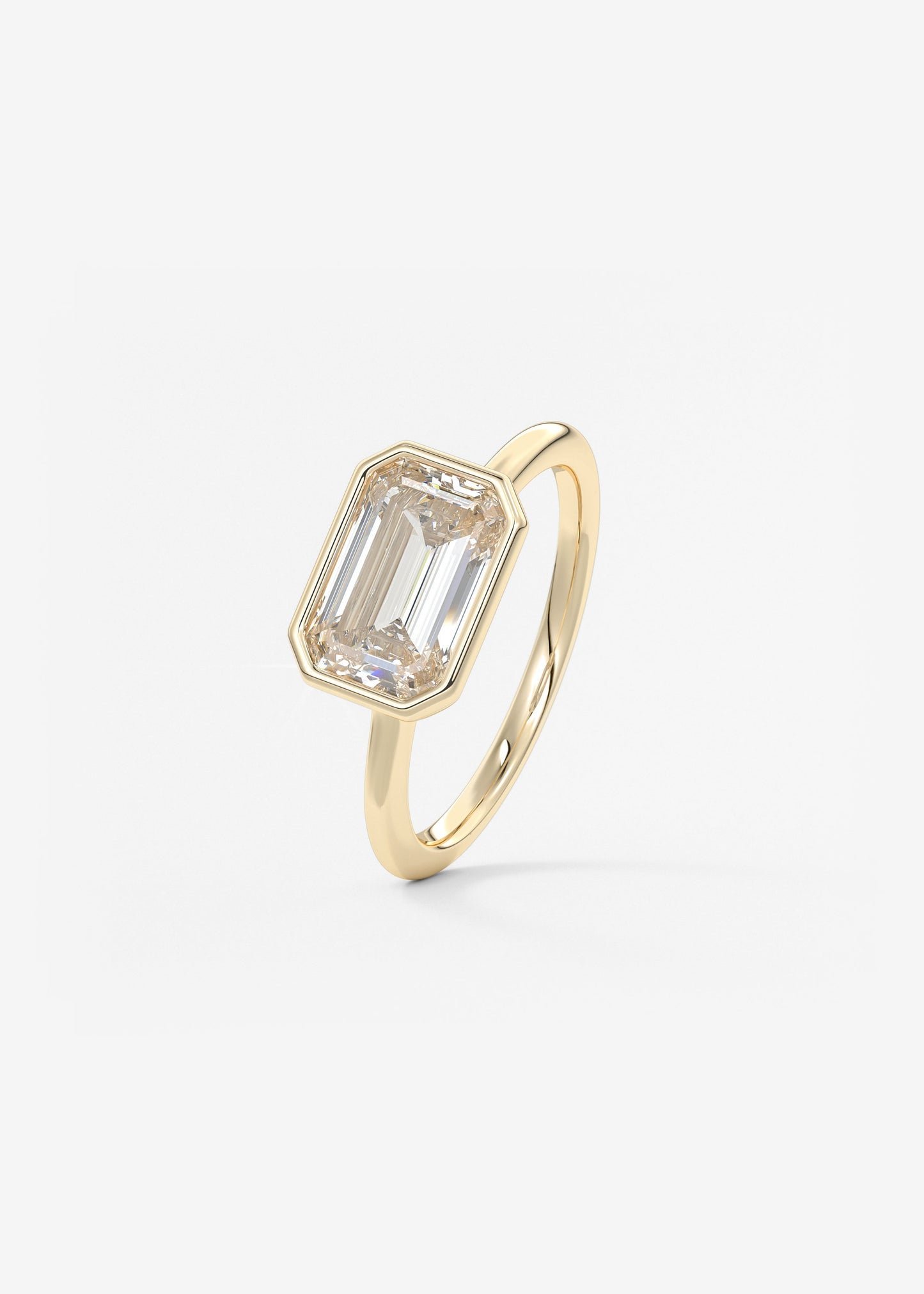 Oval Solitaire With Raised Basket Gallery Lab Grown Diamond Engagement Ring