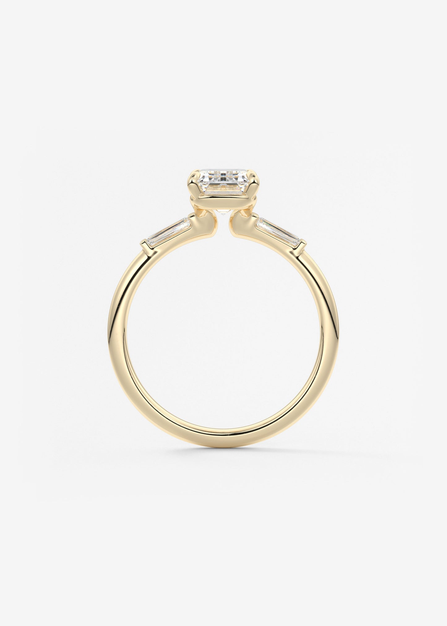 Oval Solitaire With Raised Basket Gallery Lab Grown Diamond Engagement Ring