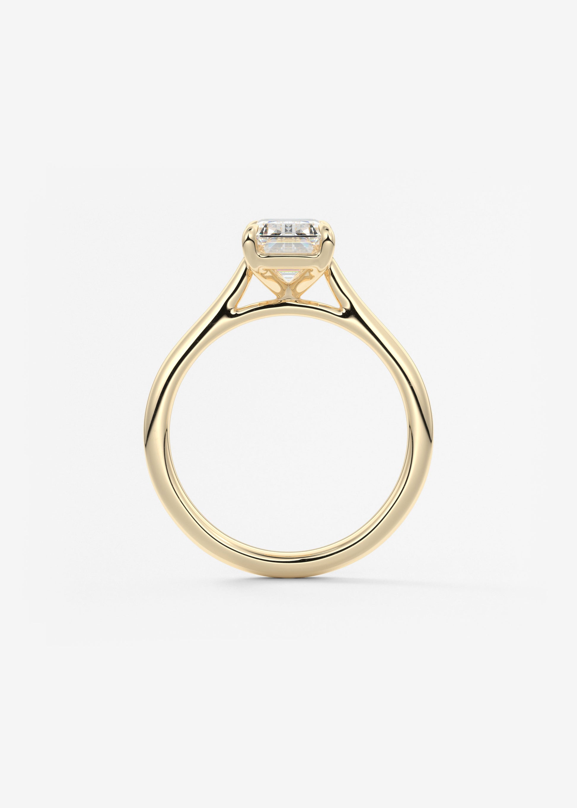 Oval Solitaire With Raised Basket Gallery Lab Grown Diamond Engagement Ring
