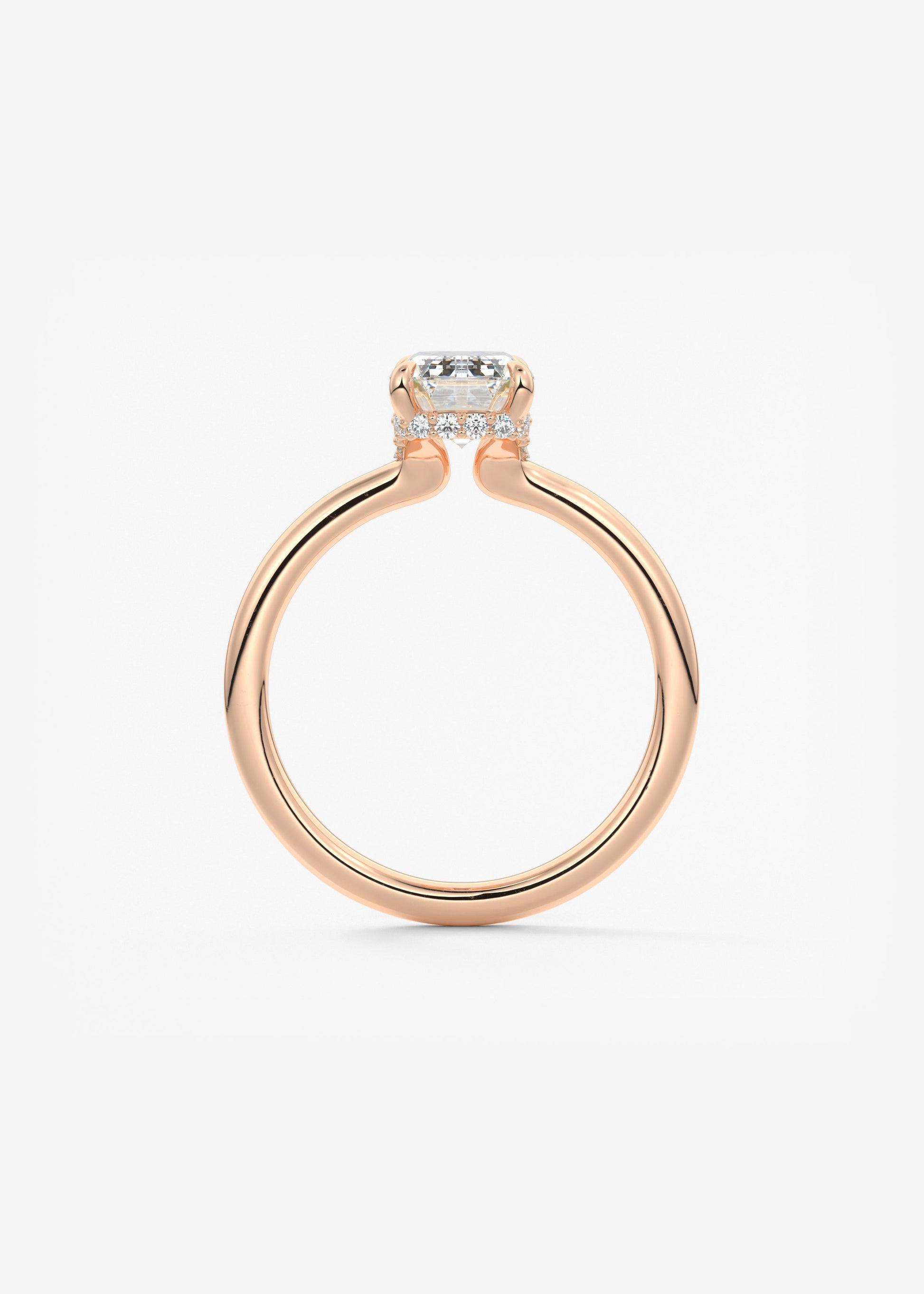 Oval Solitaire With Raised Basket Gallery Lab Grown Diamond Engagement Ring