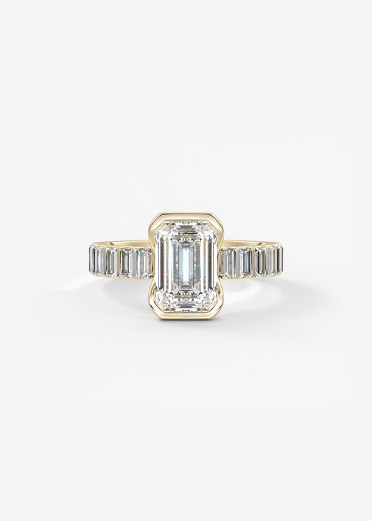 Oval Solitaire With Raised Basket Gallery Lab Grown Diamond Engagement Ring