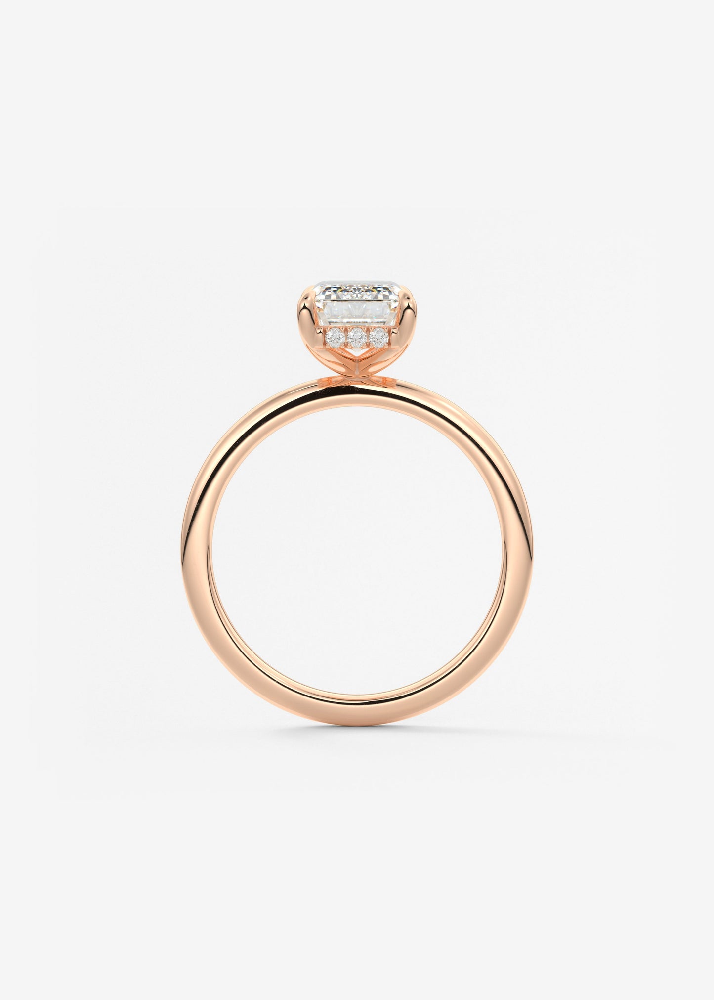 Oval Solitaire With Raised Basket Gallery Lab Grown Diamond Engagement Ring