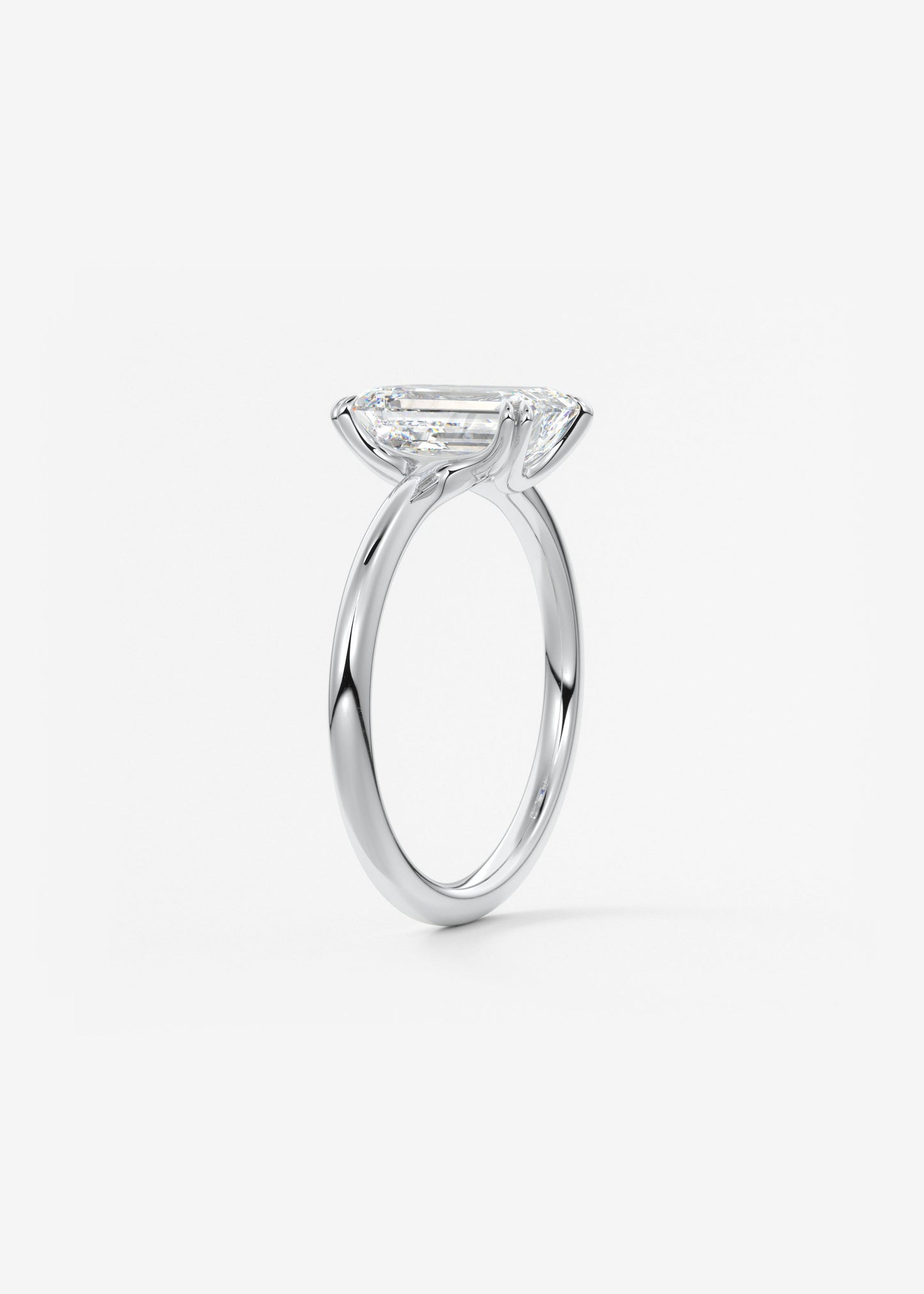 Oval Solitaire With Raised Basket Gallery Lab Grown Diamond Engagement Ring