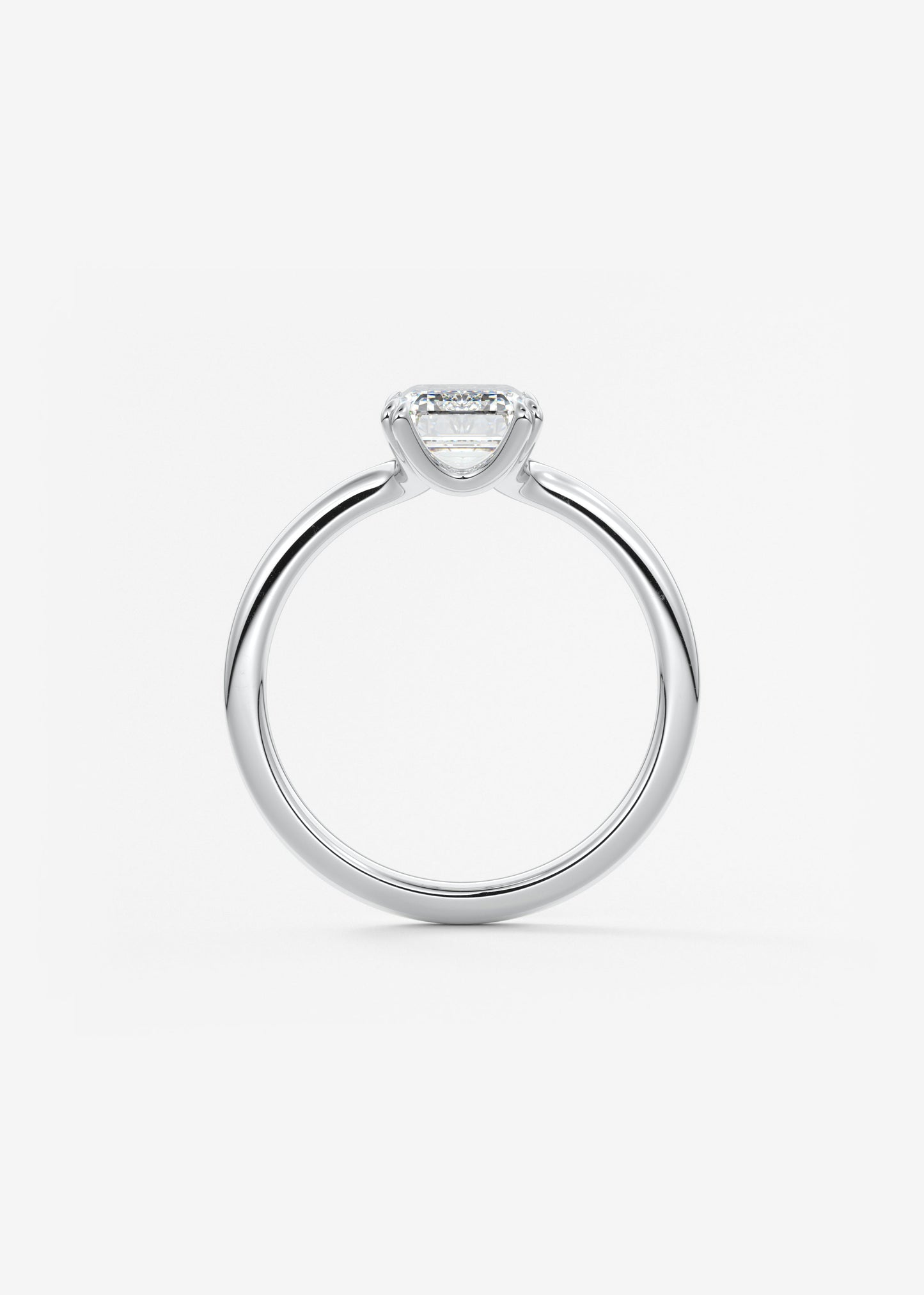 Oval Solitaire With Raised Basket Gallery Lab Grown Diamond Engagement Ring
