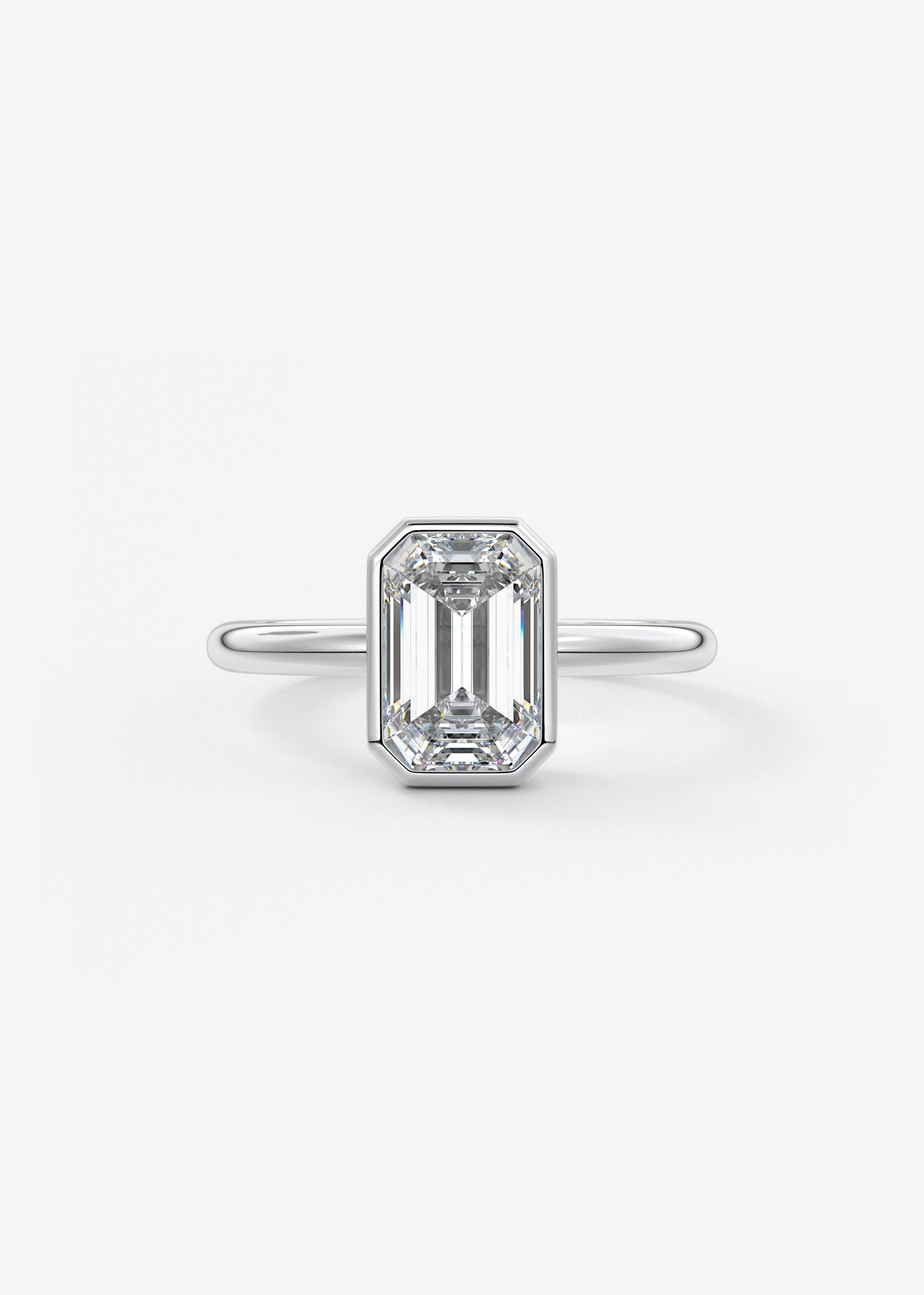 Oval Solitaire With Raised Basket Gallery Lab Grown Diamond Engagement Ring