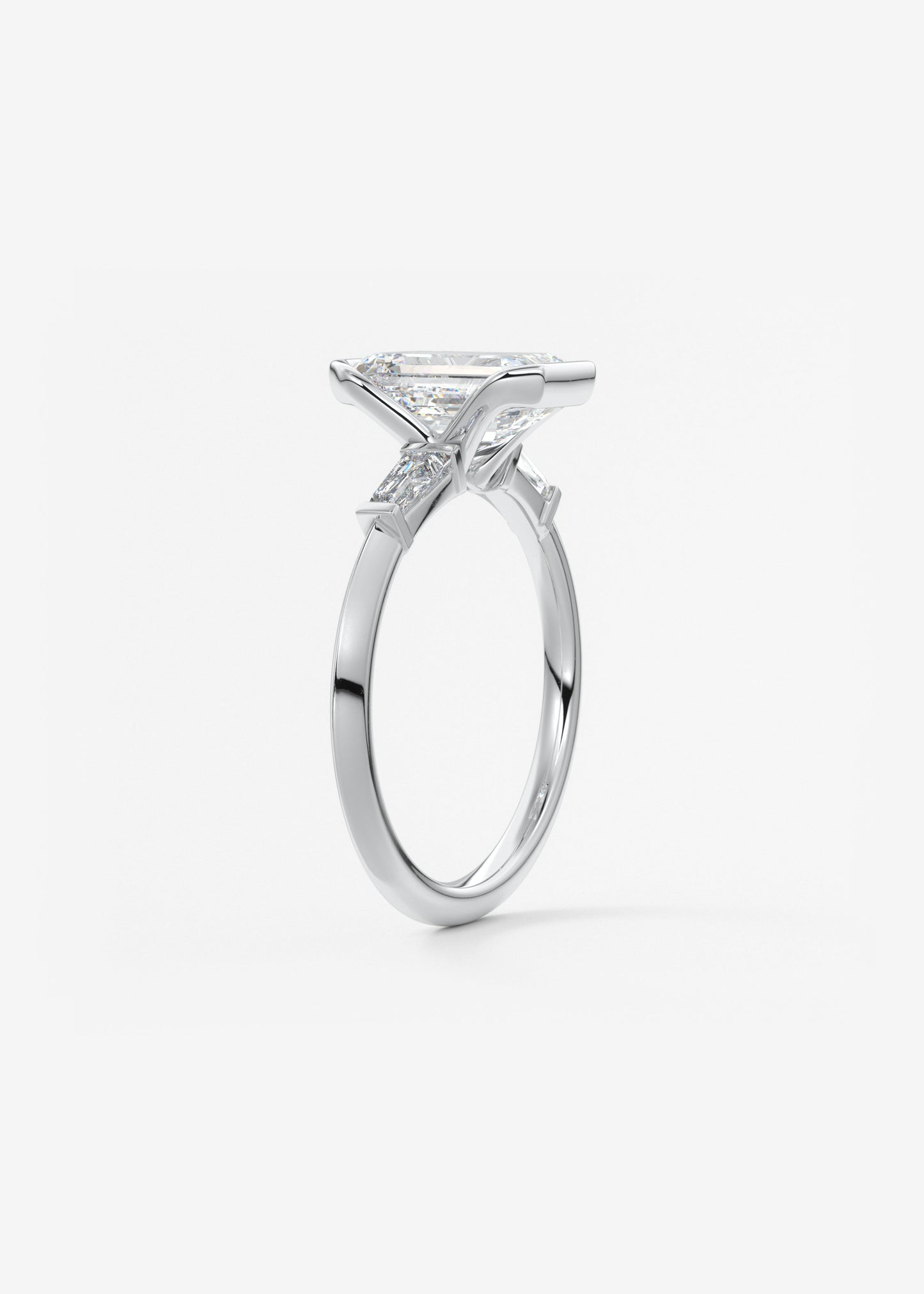 Oval Solitaire With Raised Basket Gallery Lab Grown Diamond Engagement Ring