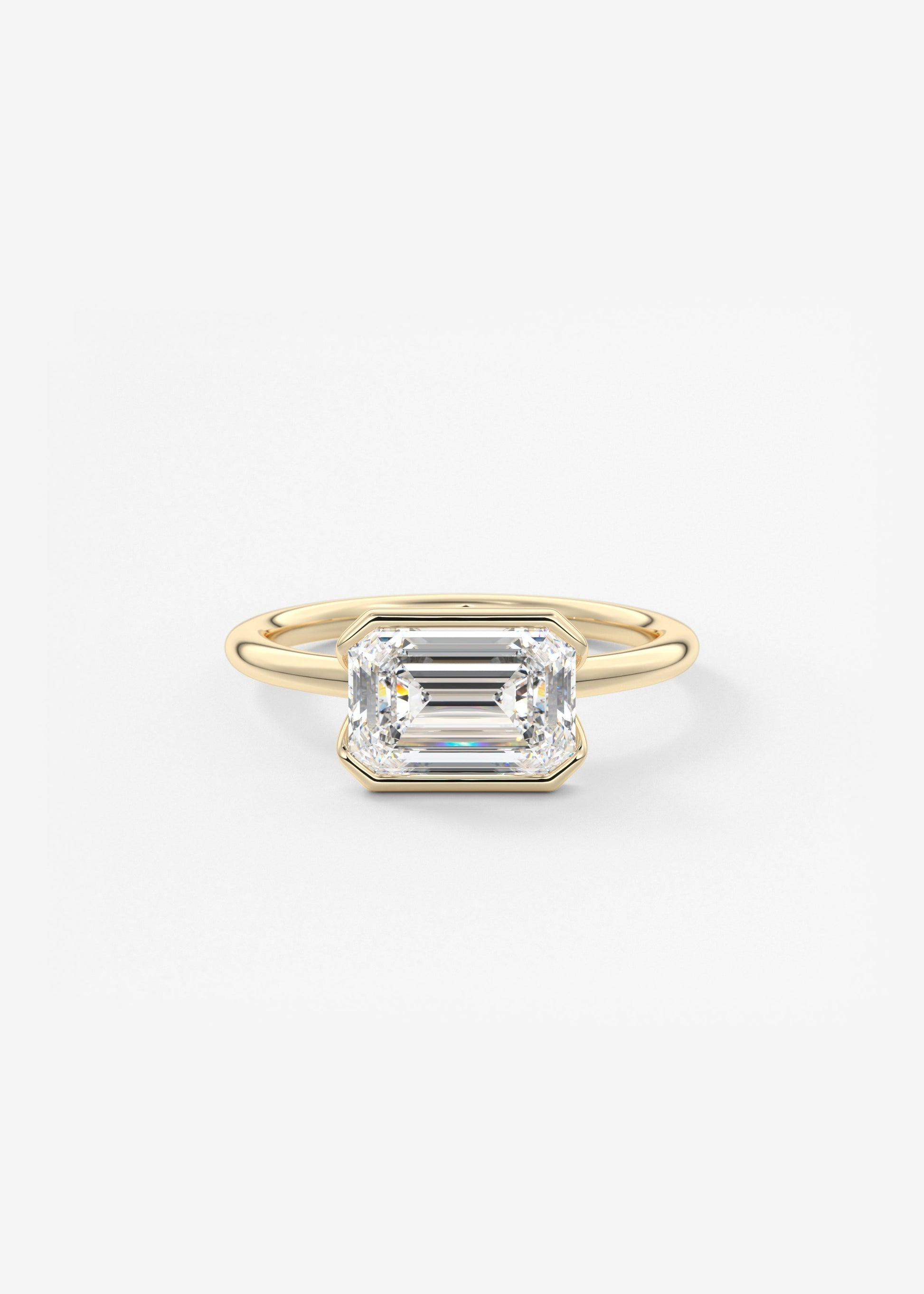 Oval Solitaire With Raised Basket Gallery Lab Grown Diamond Engagement Ring