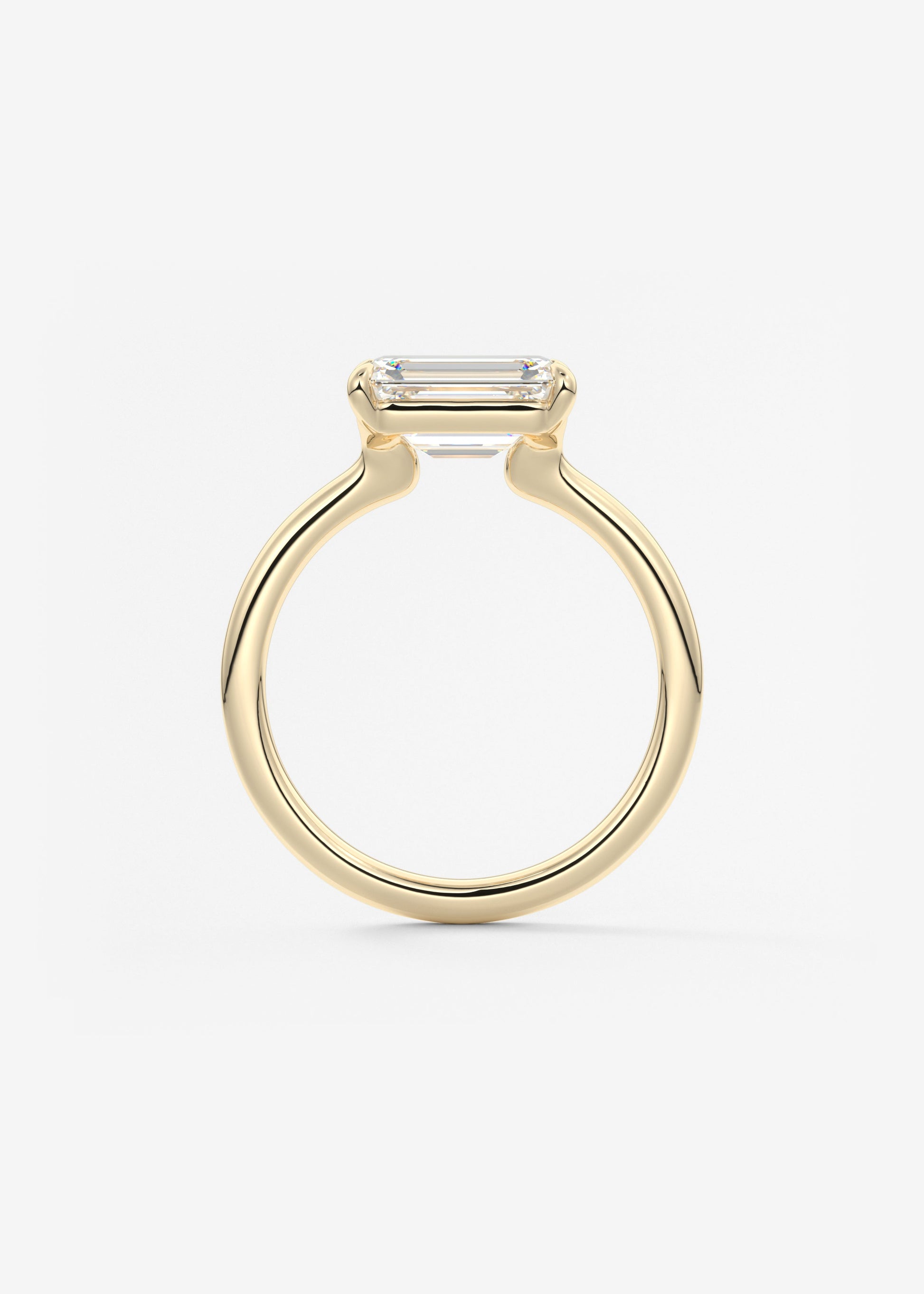 Oval Solitaire With Raised Basket Gallery Lab Grown Diamond Engagement Ring