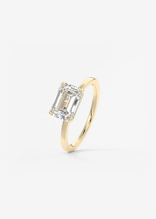 Oval Solitaire With Raised Basket Gallery Lab Grown Diamond Engagement Ring