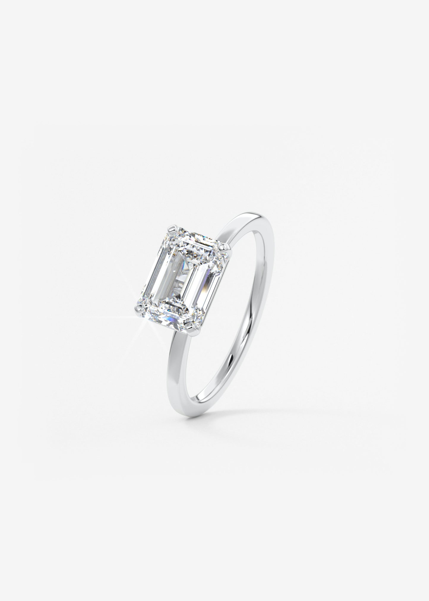 Oval Solitaire With Raised Basket Gallery Lab Grown Diamond Engagement Ring