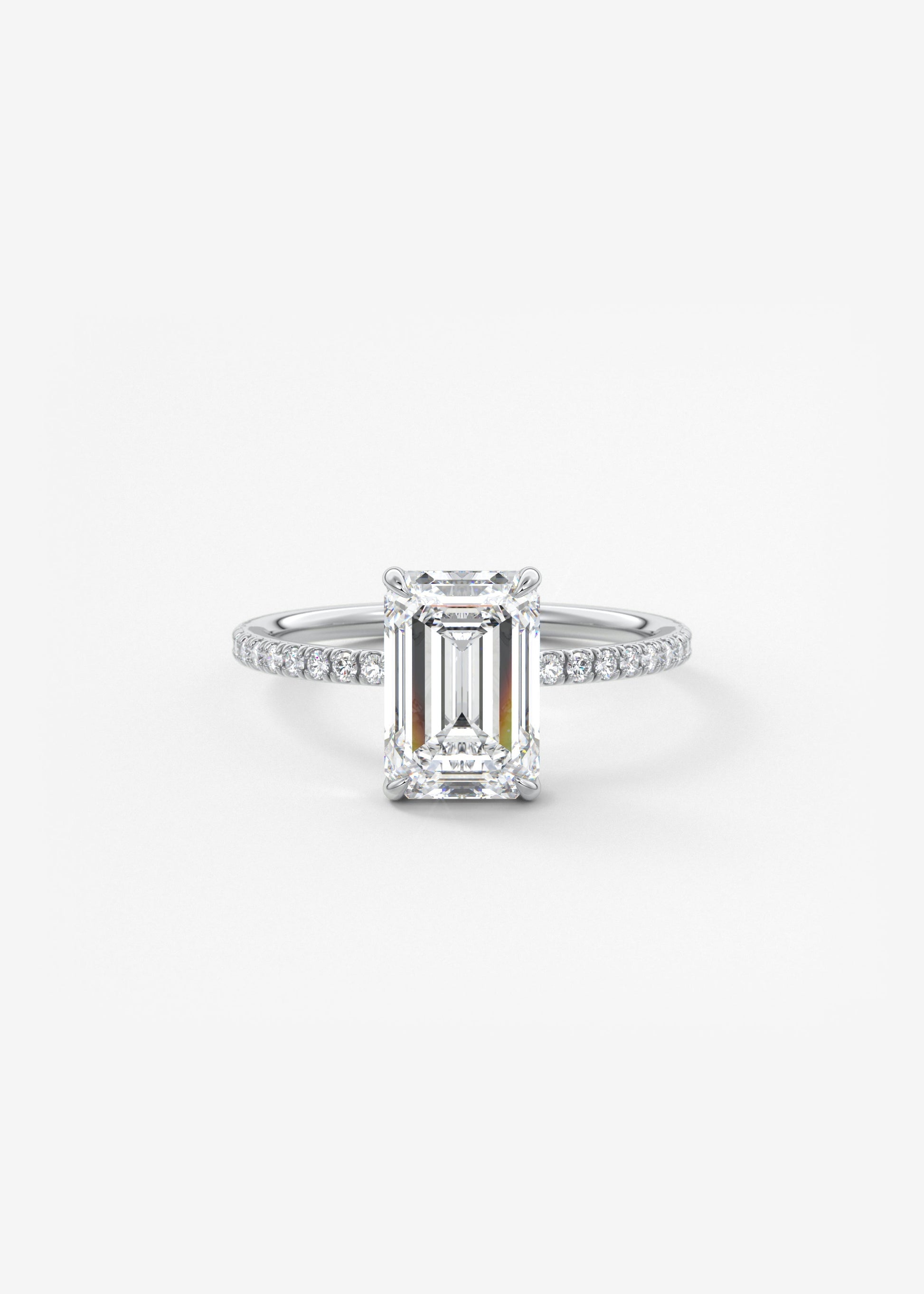 Oval Solitaire With Raised Basket Gallery Lab Grown Diamond Engagement Ring