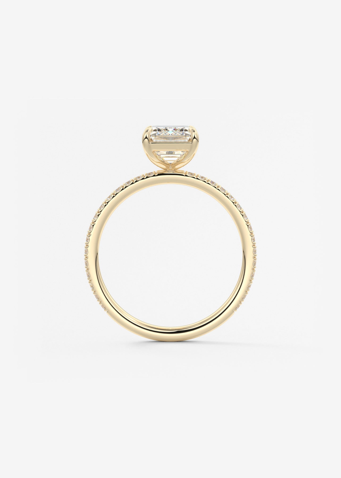 Oval Solitaire With Raised Basket Gallery Lab Grown Diamond Engagement Ring