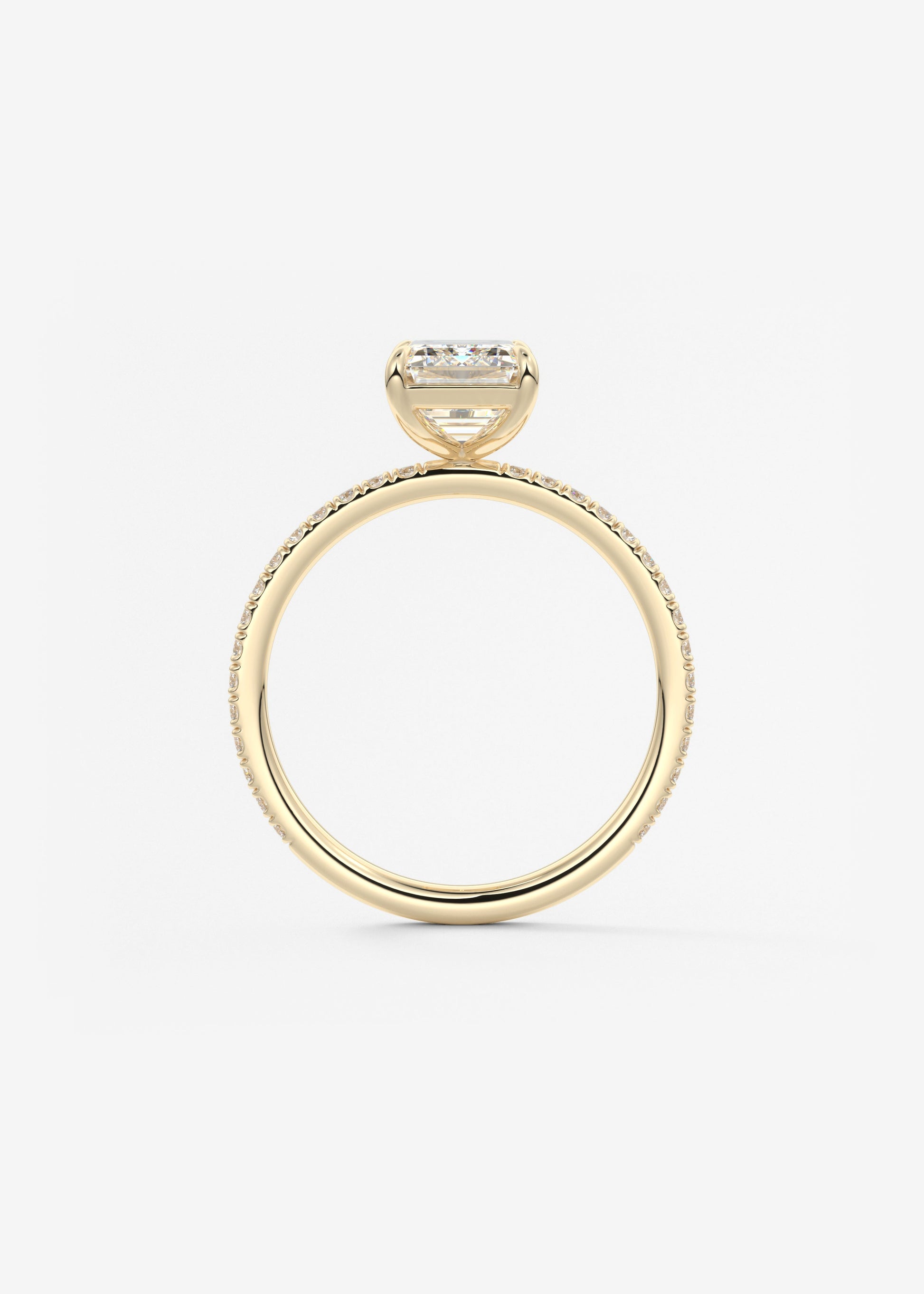 Oval Solitaire With Raised Basket Gallery Lab Grown Diamond Engagement Ring