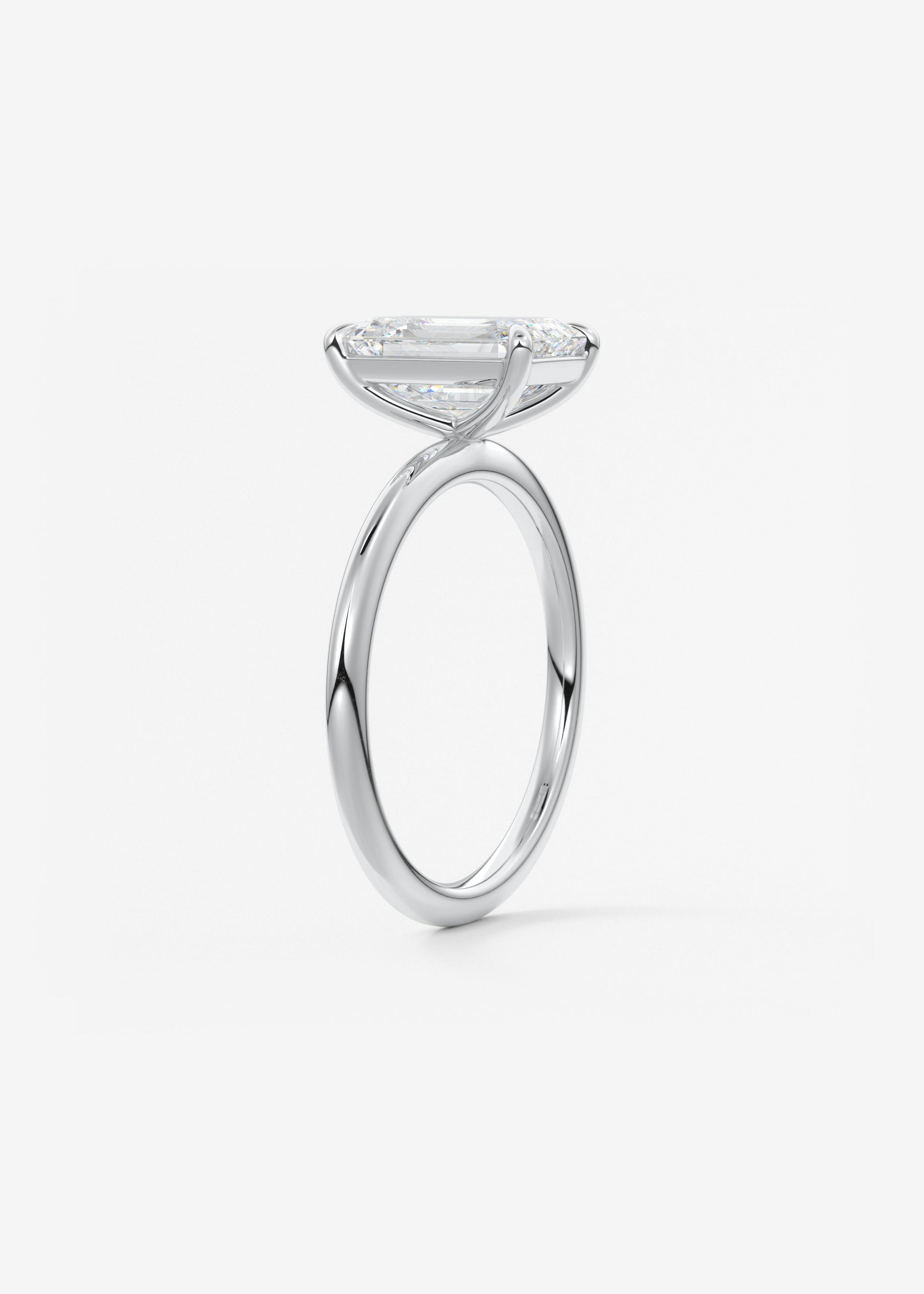 Oval Solitaire With Raised Basket Gallery Lab Grown Diamond Engagement Ring