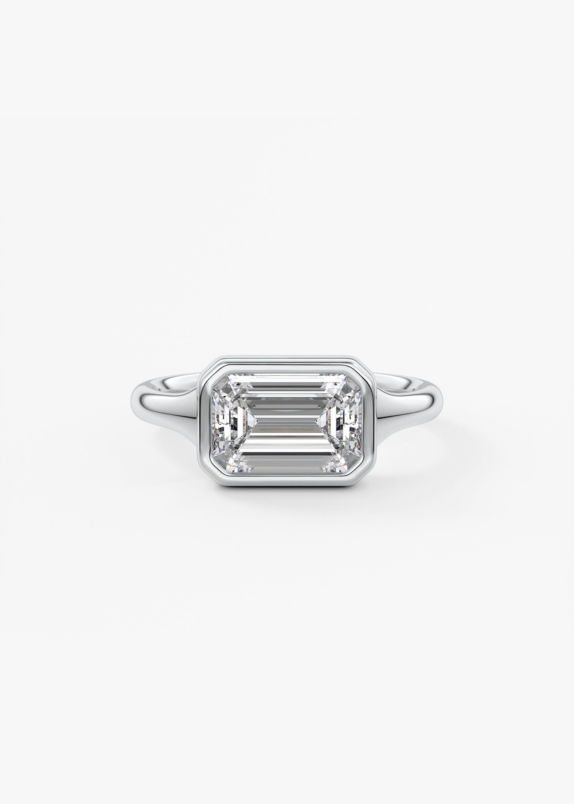 Oval Solitaire With Raised Basket Gallery Lab Grown Diamond Engagement Ring