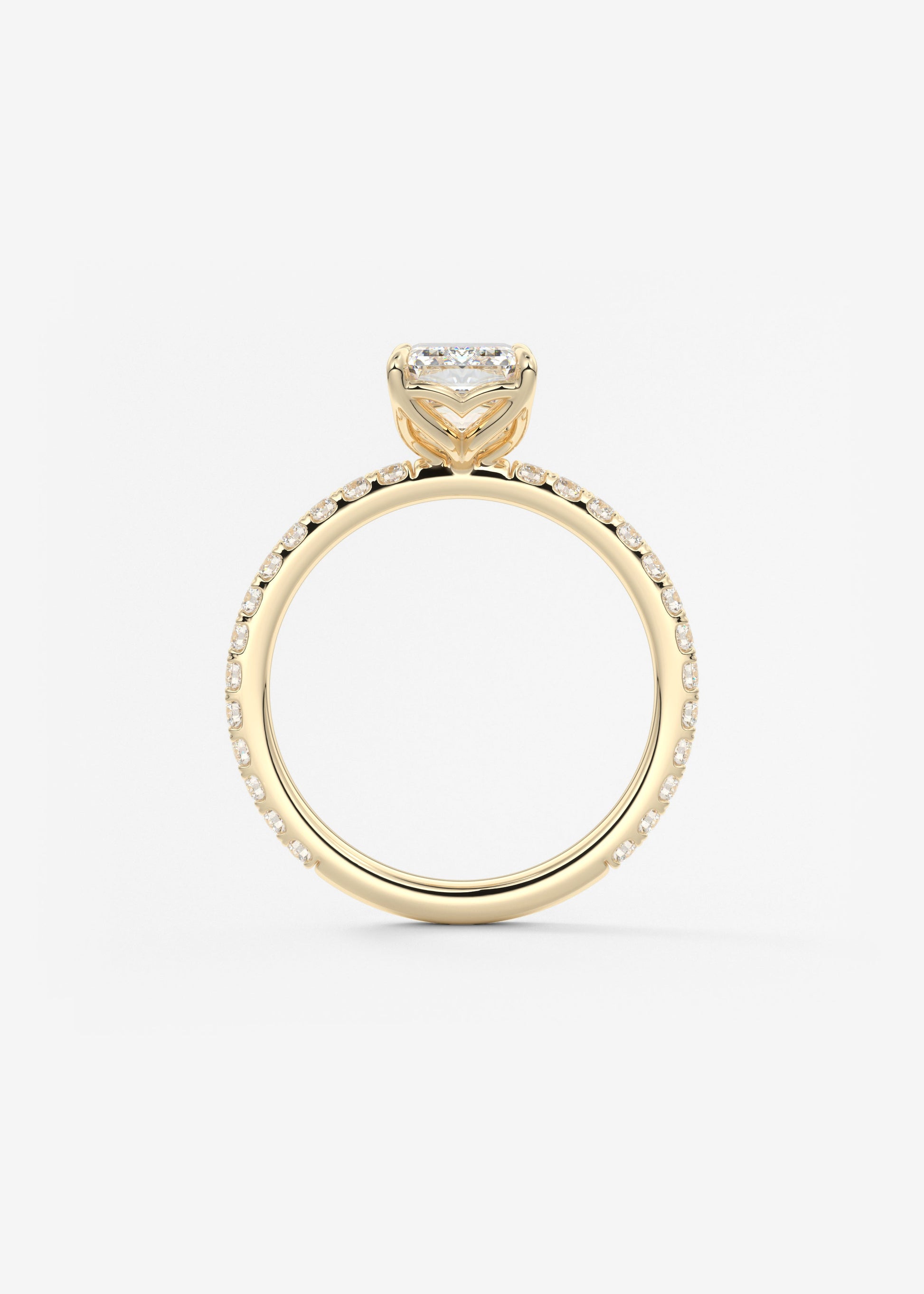 Oval Solitaire With Raised Basket Gallery Lab Grown Diamond Engagement Ring
