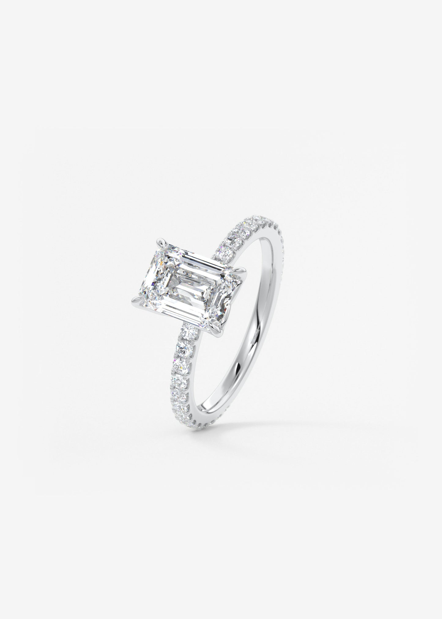 Oval Solitaire With Raised Basket Gallery Lab Grown Diamond Engagement Ring