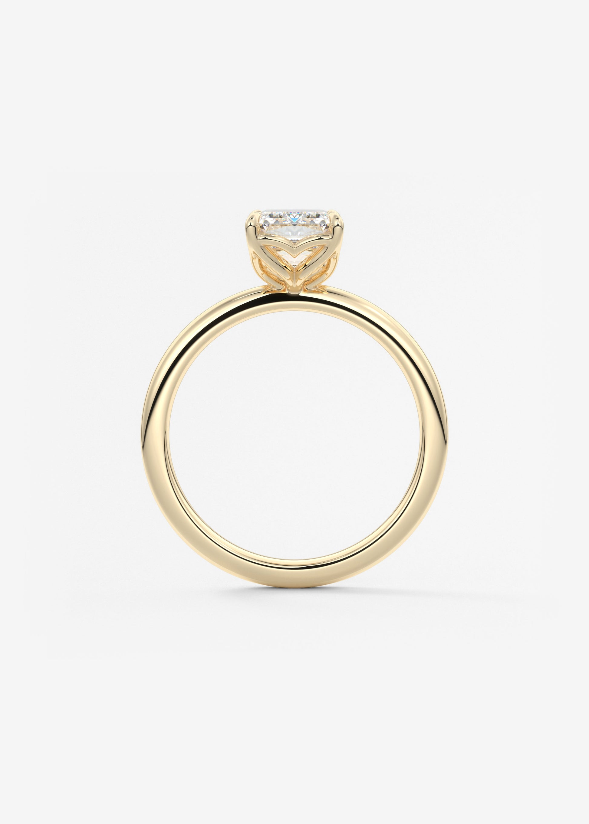 Oval Solitaire With Raised Basket Gallery Lab Grown Diamond Engagement Ring