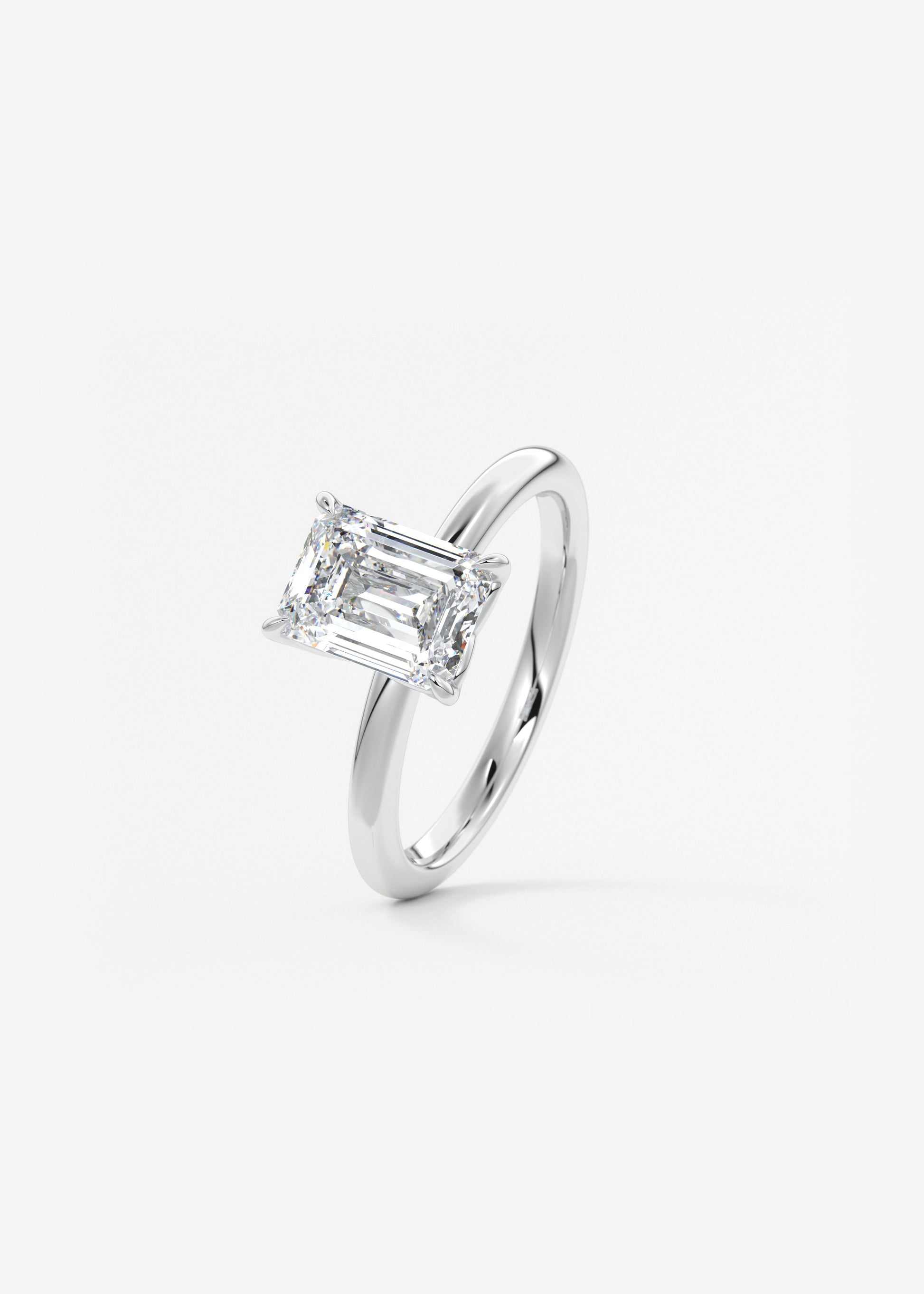 Oval Solitaire With Raised Basket Gallery Lab Grown Diamond Engagement Ring