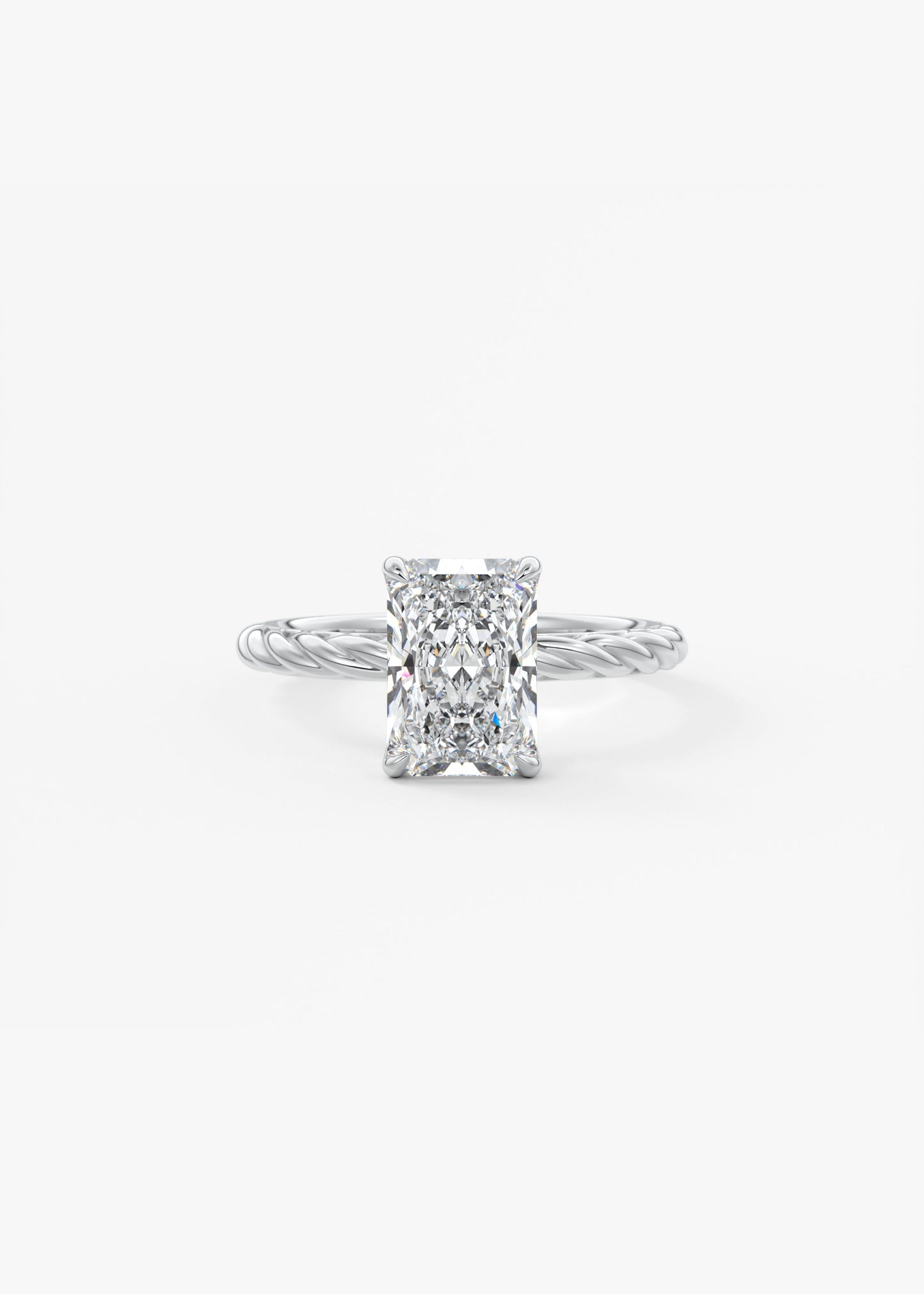 Oval Solitaire With Raised Basket Gallery Lab Grown Diamond Engagement Ring