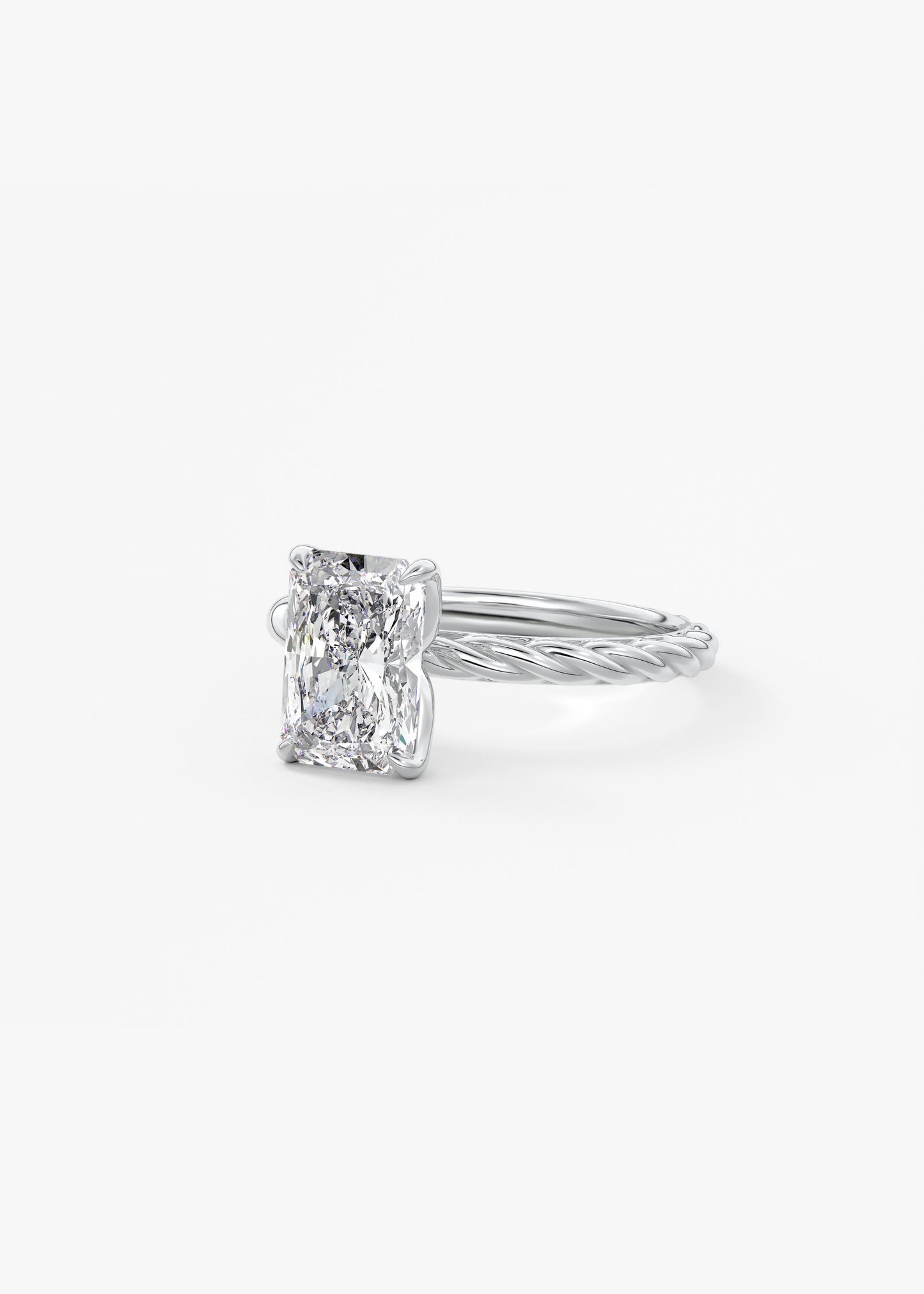 Oval Solitaire With Raised Basket Gallery Lab Grown Diamond Engagement Ring