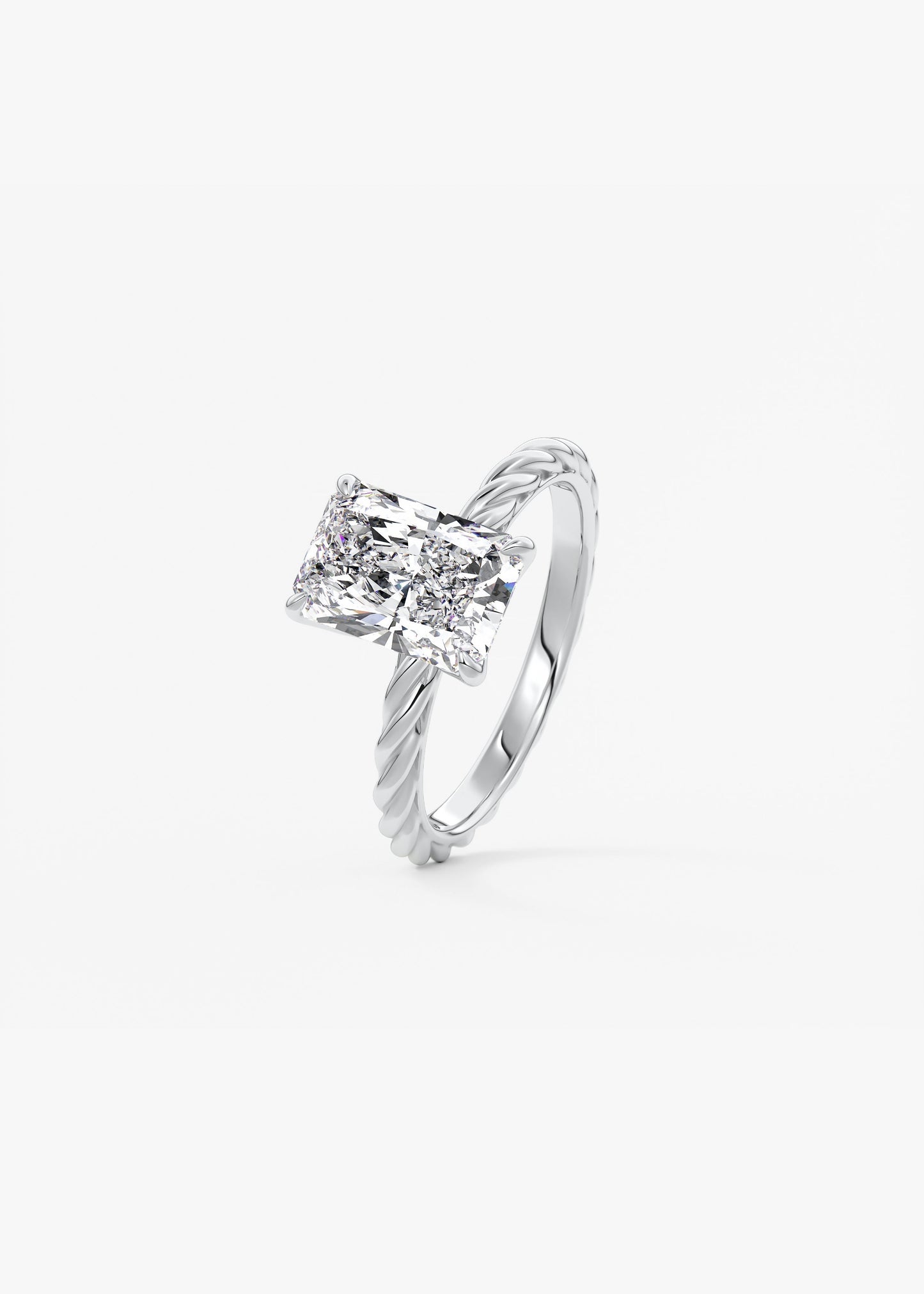 Oval Solitaire With Raised Basket Gallery Lab Grown Diamond Engagement Ring