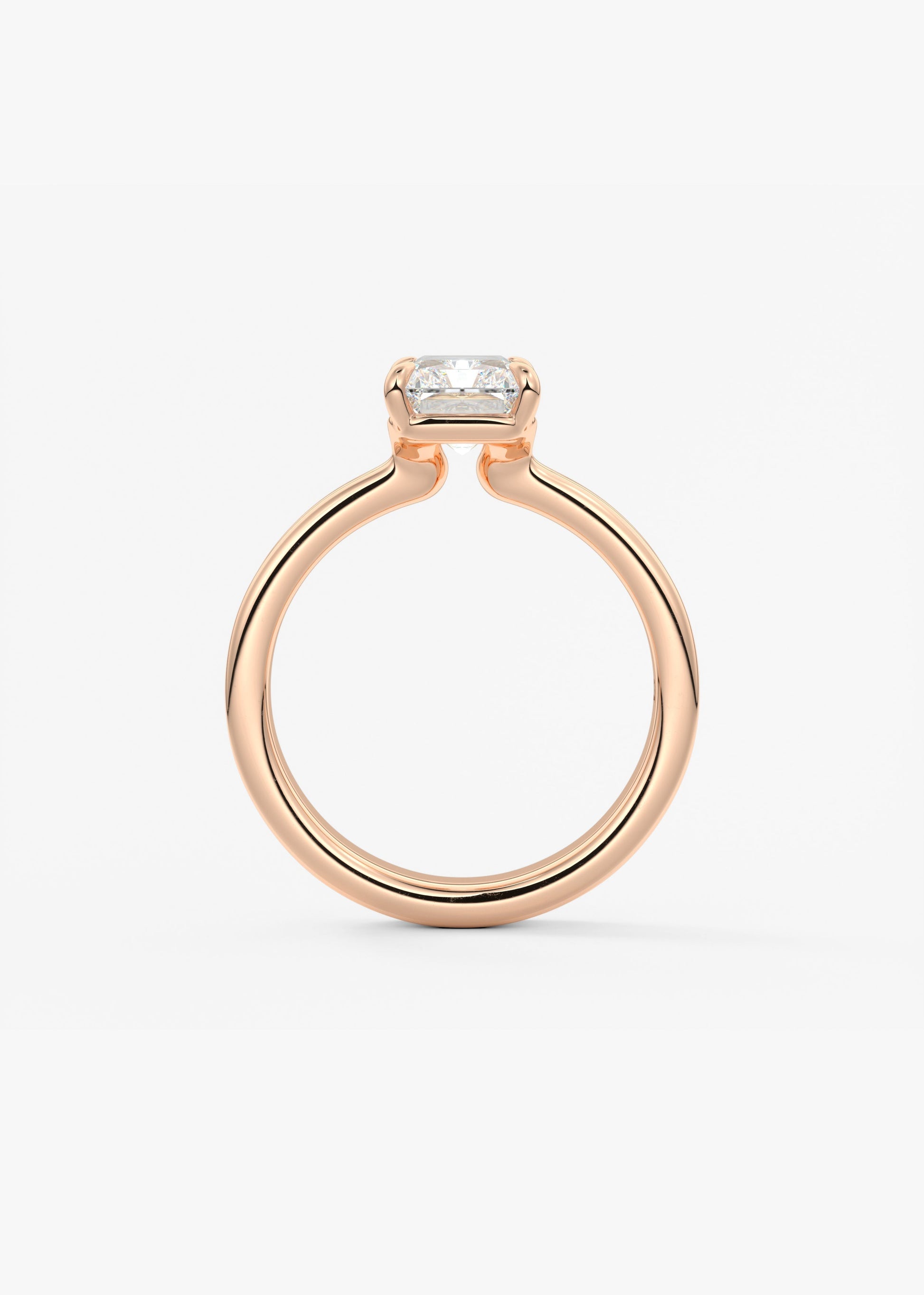 Oval Solitaire With Raised Basket Gallery Lab Grown Diamond Engagement Ring