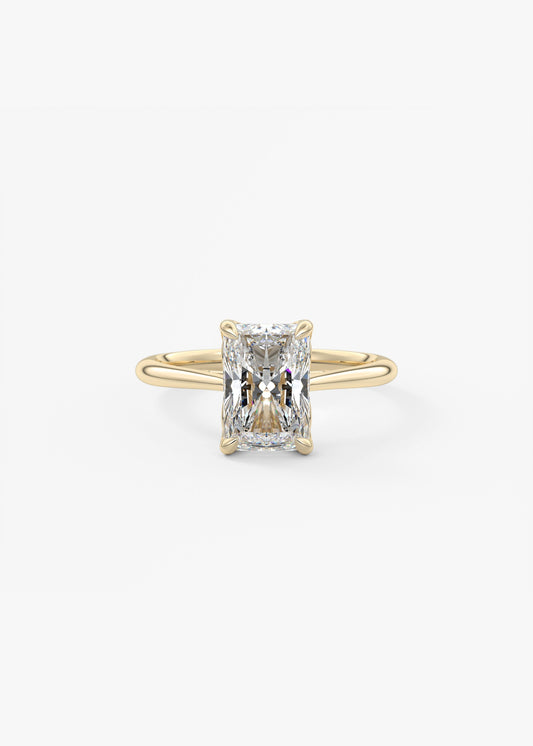 Oval Solitaire With Raised Basket Gallery Lab Grown Diamond Engagement Ring