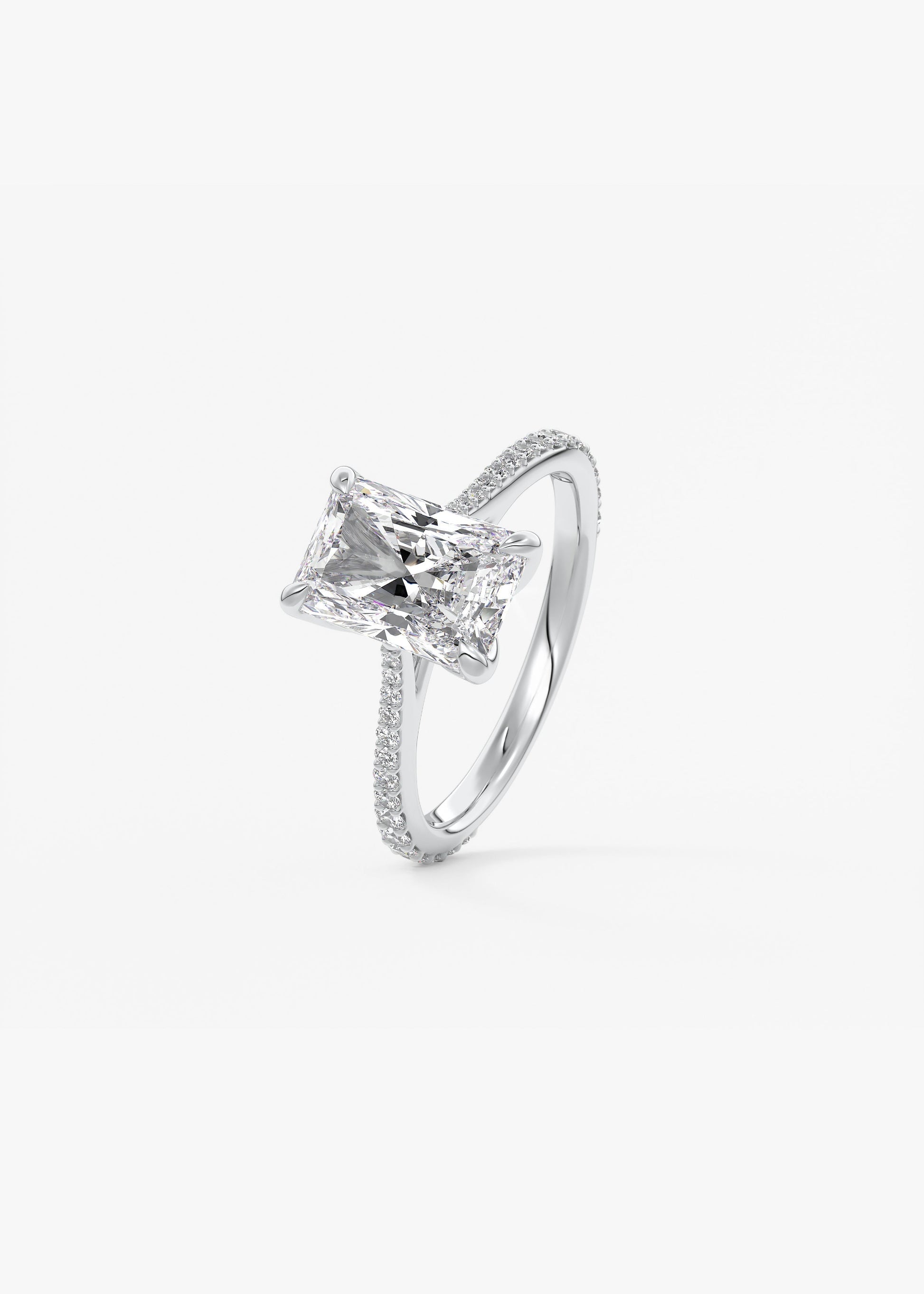 Oval Solitaire With Raised Basket Gallery Lab Grown Diamond Engagement Ring