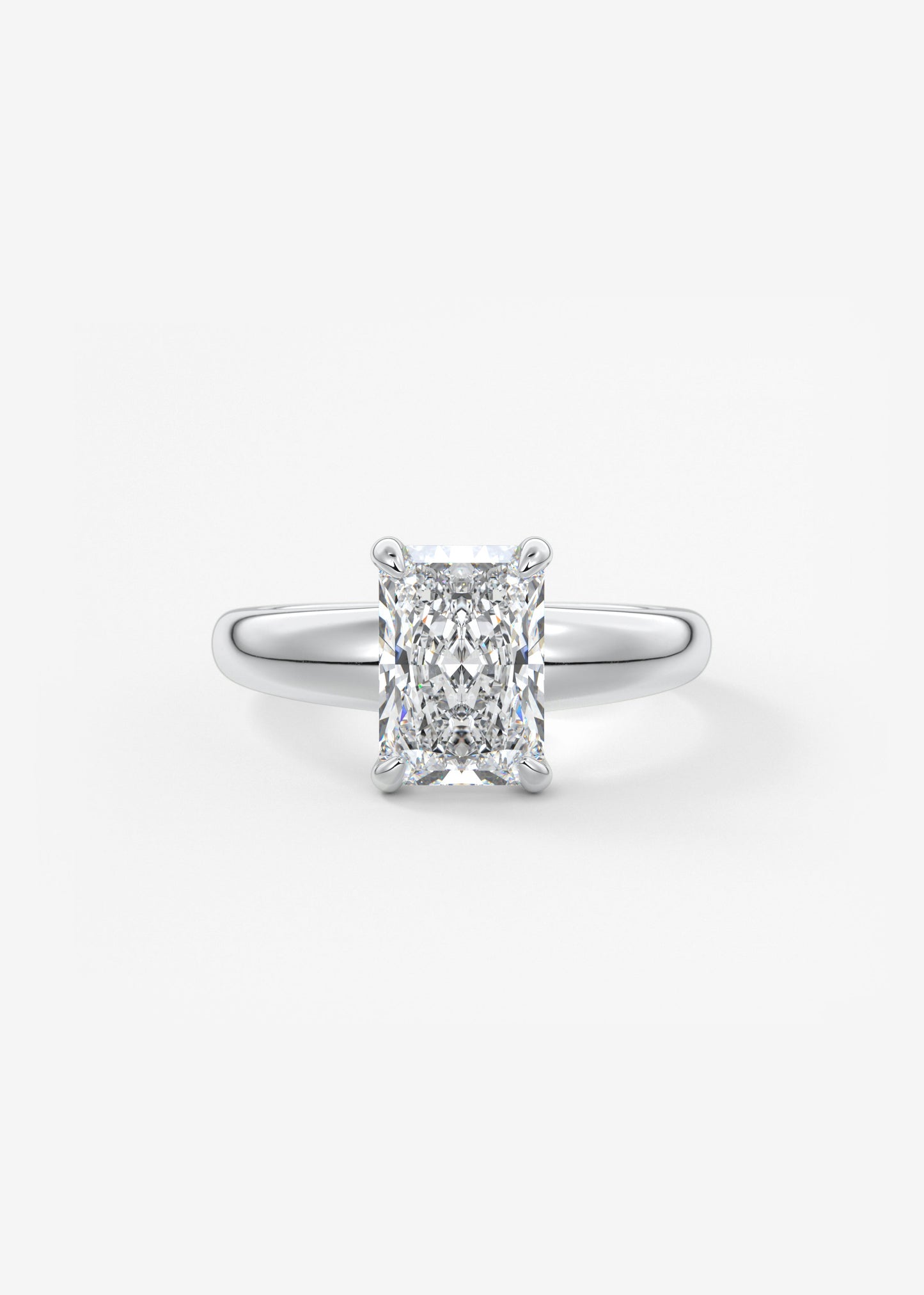 Oval Solitaire With Raised Basket Gallery Lab Grown Diamond Engagement Ring