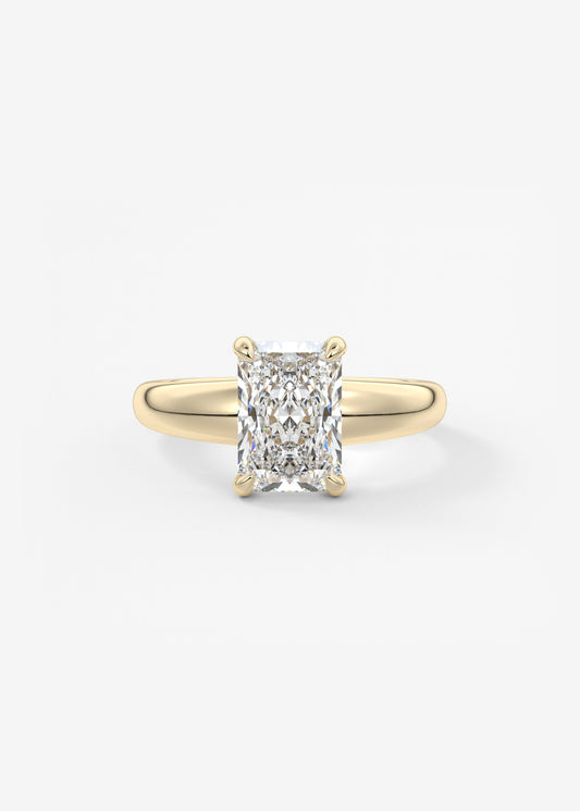 Oval Solitaire With Raised Basket Gallery Lab Grown Diamond Engagement Ring