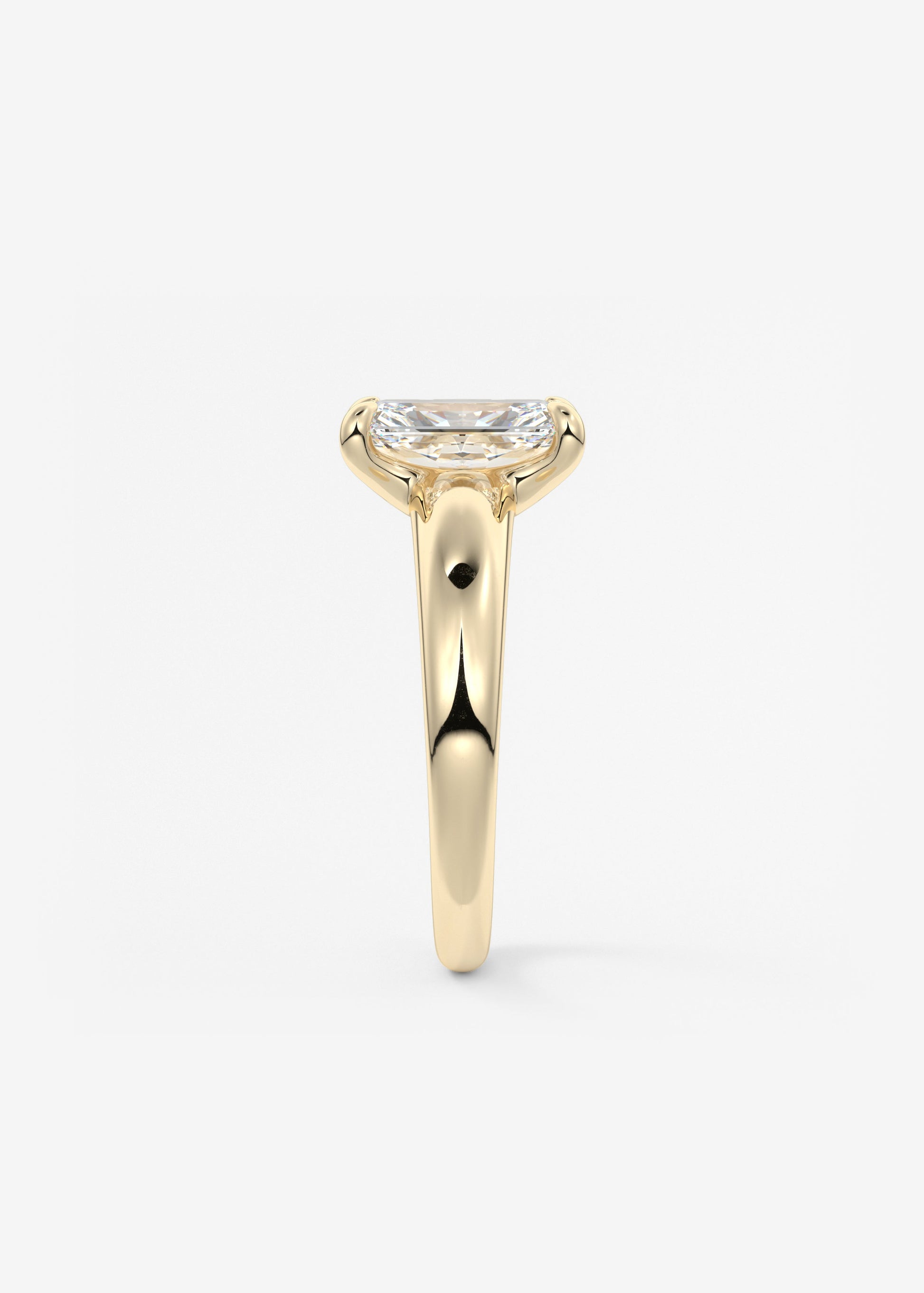 Oval Solitaire With Raised Basket Gallery Lab Grown Diamond Engagement Ring