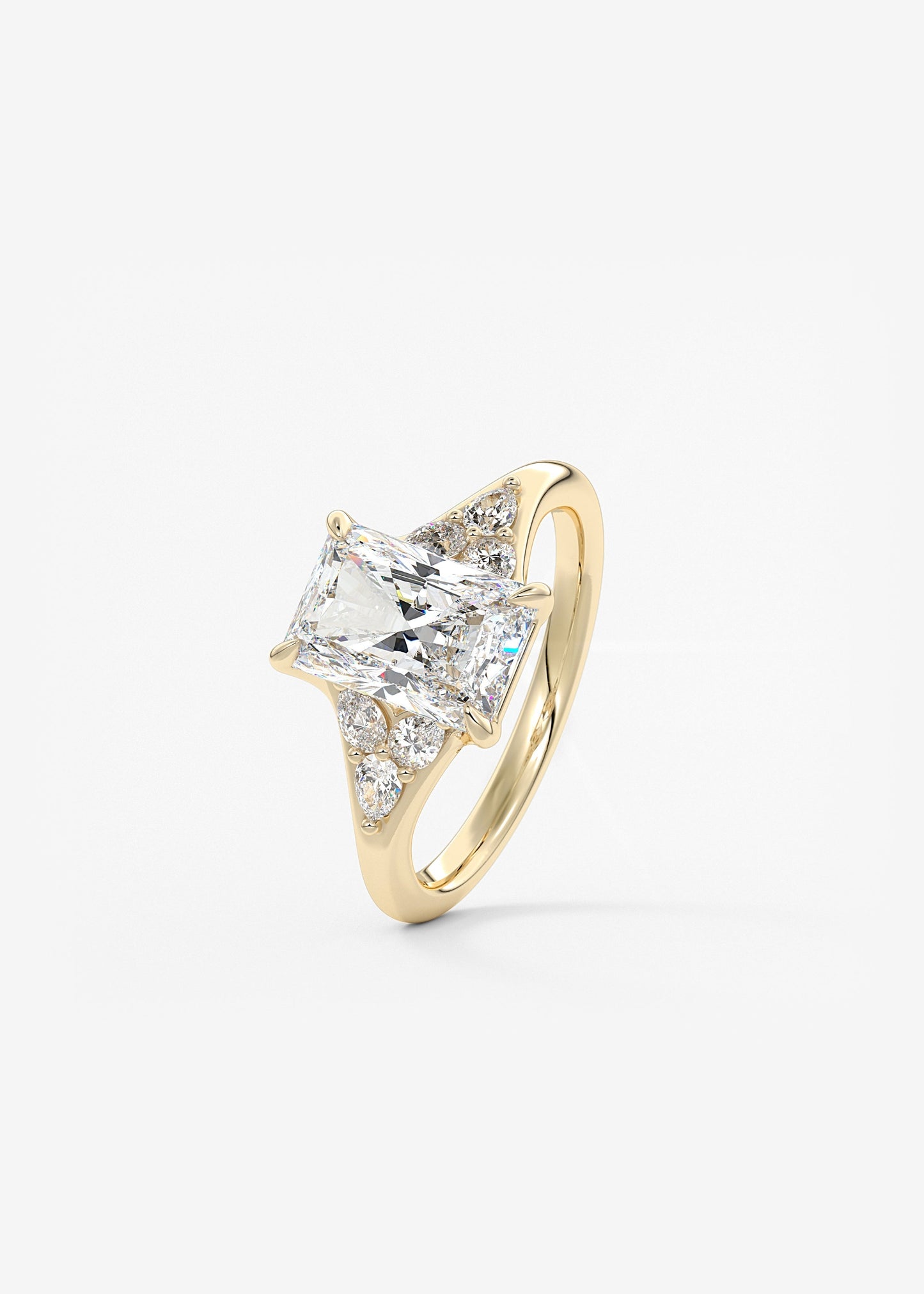 Oval Solitaire With Raised Basket Gallery Lab Grown Diamond Engagement Ring