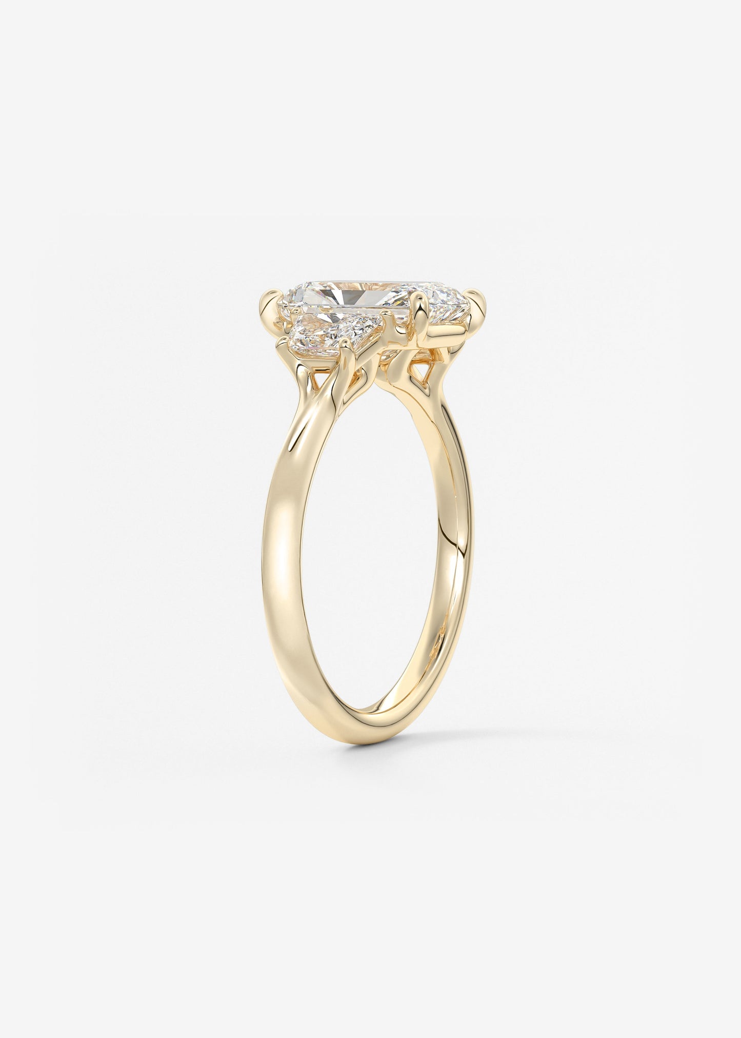 Oval Solitaire With Raised Basket Gallery Lab Grown Diamond Engagement Ring