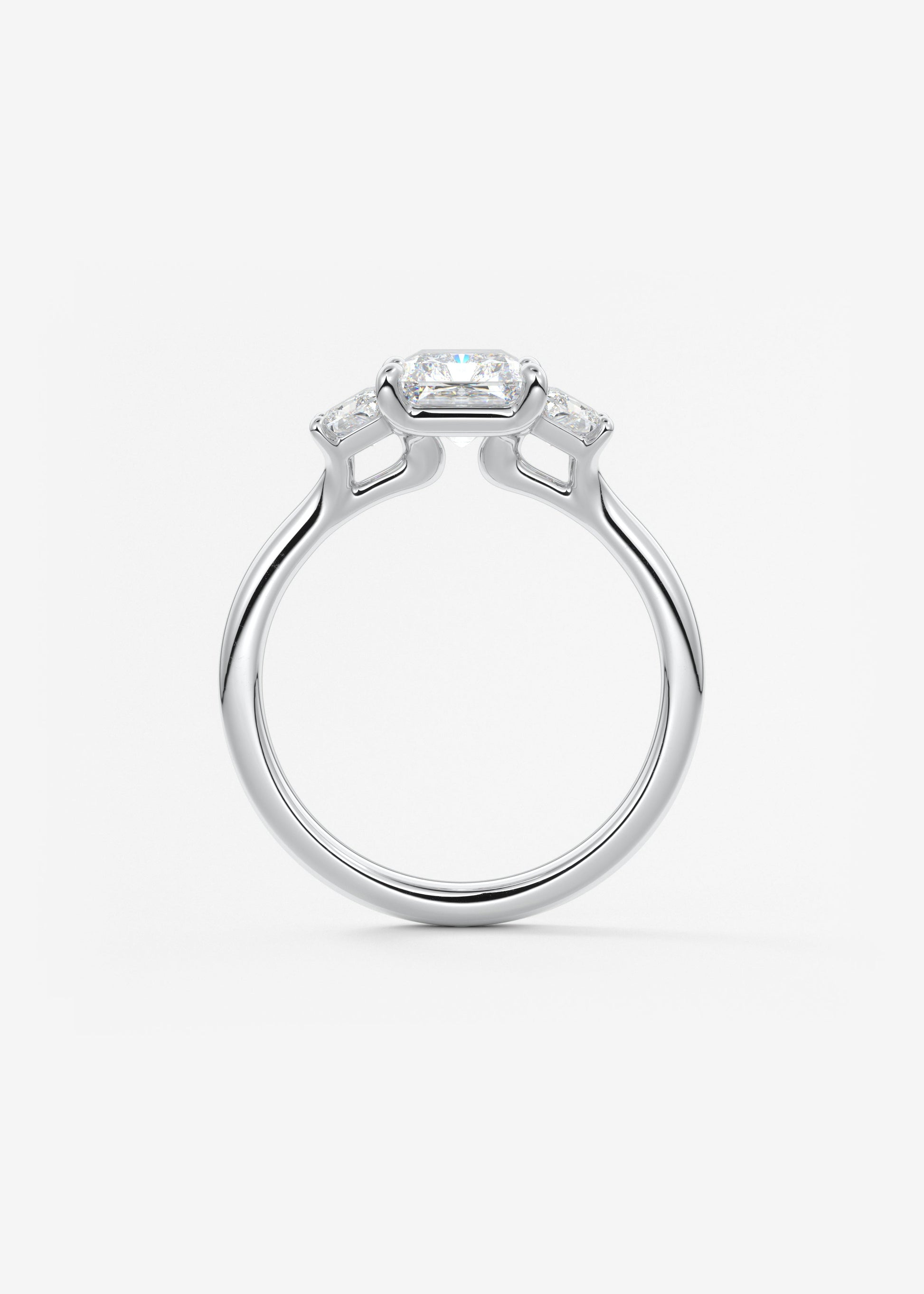 Oval Solitaire With Raised Basket Gallery Lab Grown Diamond Engagement Ring