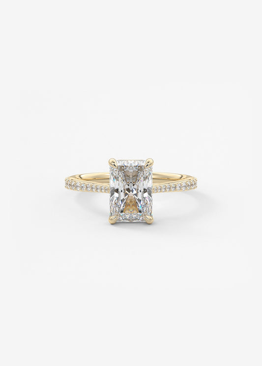 Oval Solitaire With Raised Basket Gallery Lab Grown Diamond Engagement Ring