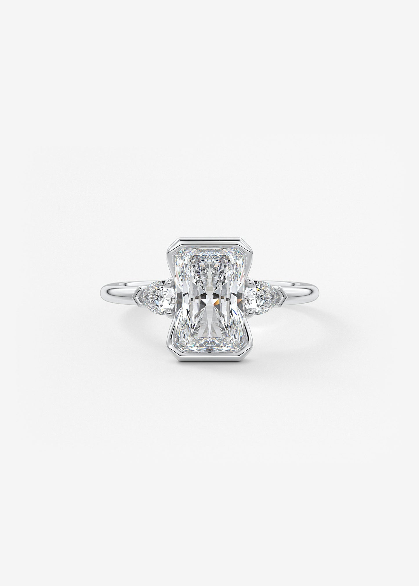 Oval Solitaire With Raised Basket Gallery Lab Grown Diamond Engagement Ring