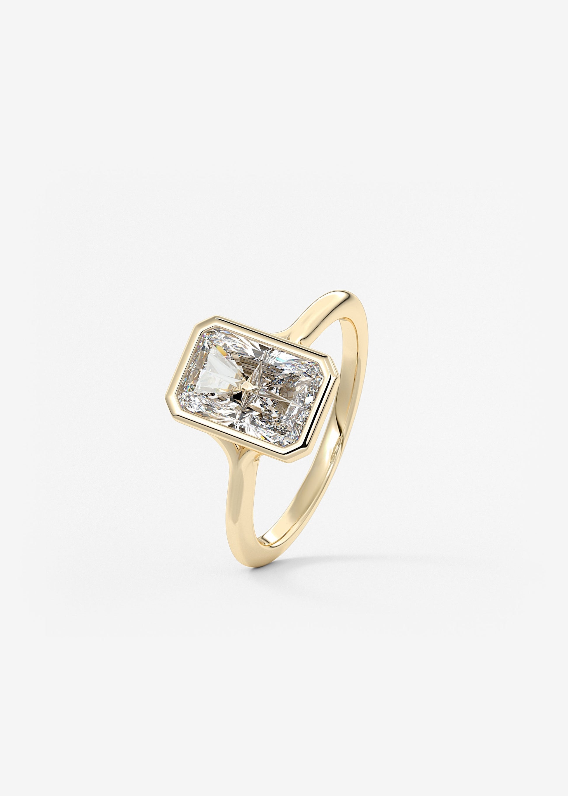 Oval Solitaire With Raised Basket Gallery Lab Grown Diamond Engagement Ring