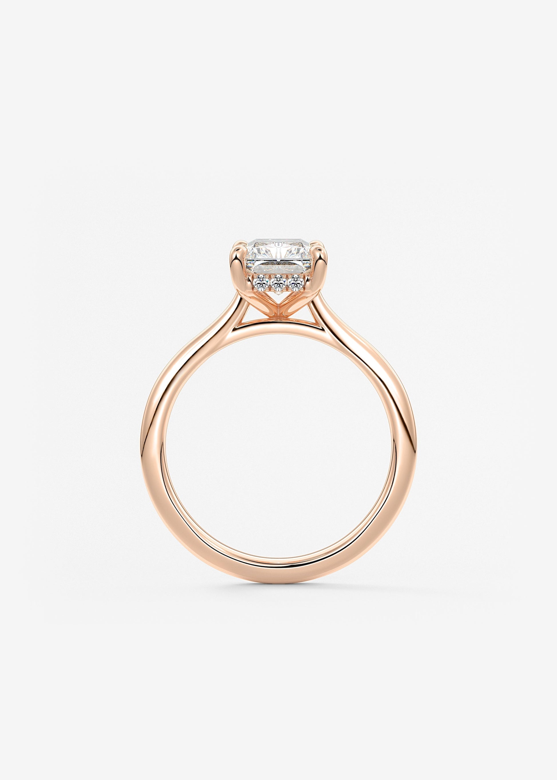 Oval Solitaire With Raised Basket Gallery Lab Grown Diamond Engagement Ring