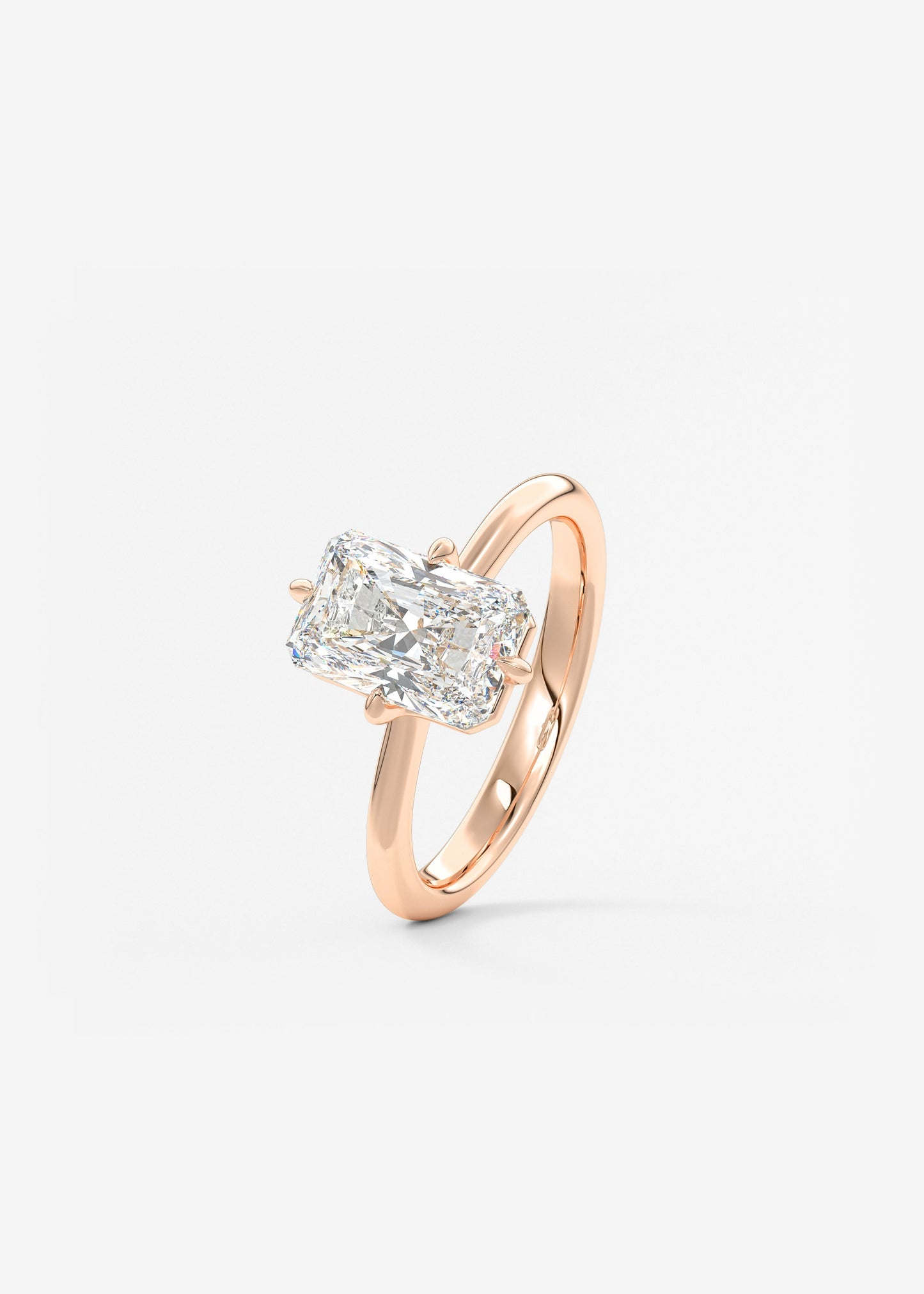 Oval Solitaire With Raised Basket Gallery Lab Grown Diamond Engagement Ring
