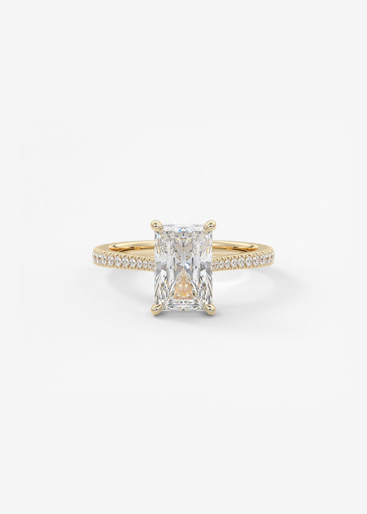 Oval Solitaire With Raised Basket Gallery Lab Grown Diamond Engagement Ring