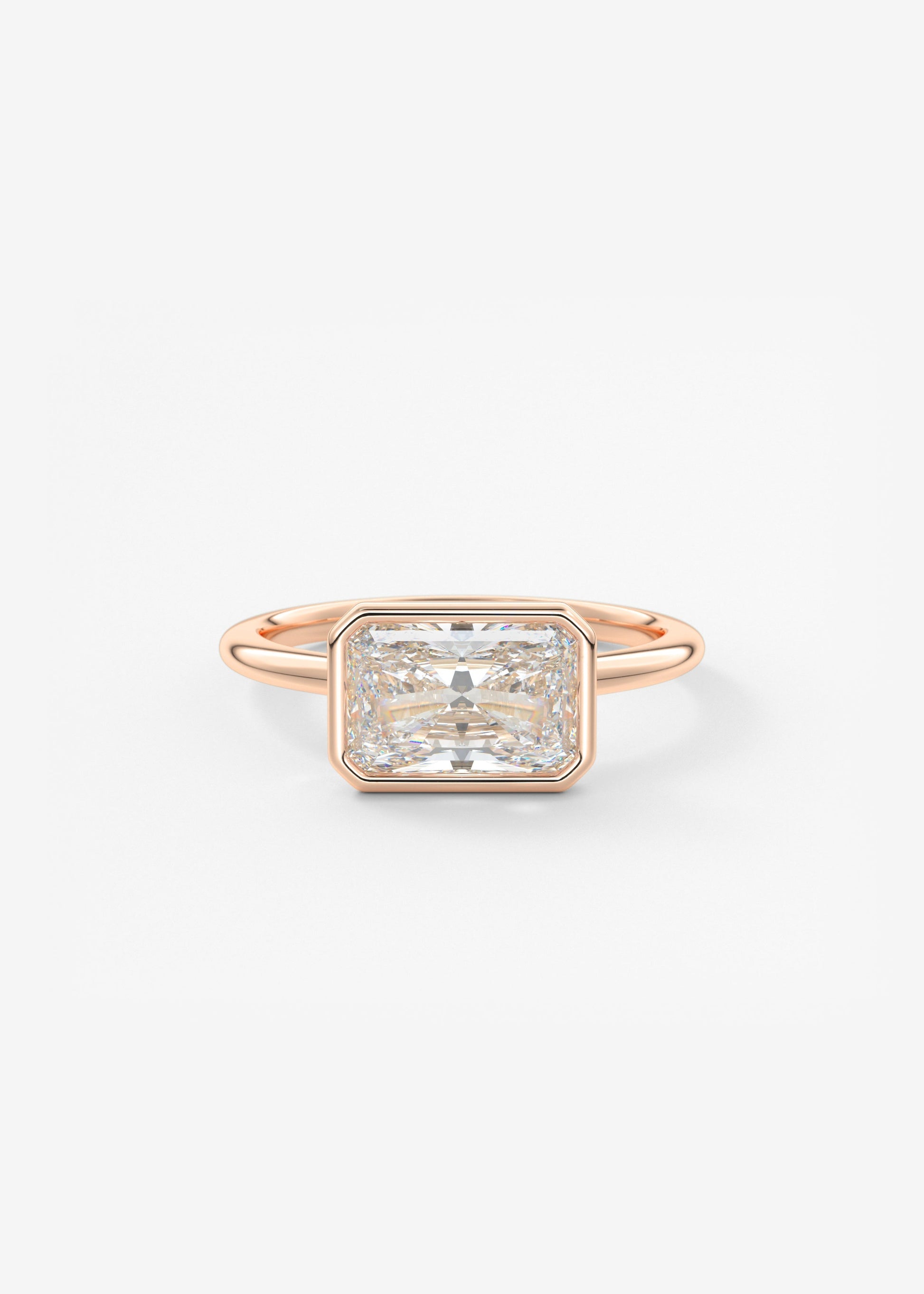 Oval Solitaire With Raised Basket Gallery Lab Grown Diamond Engagement Ring